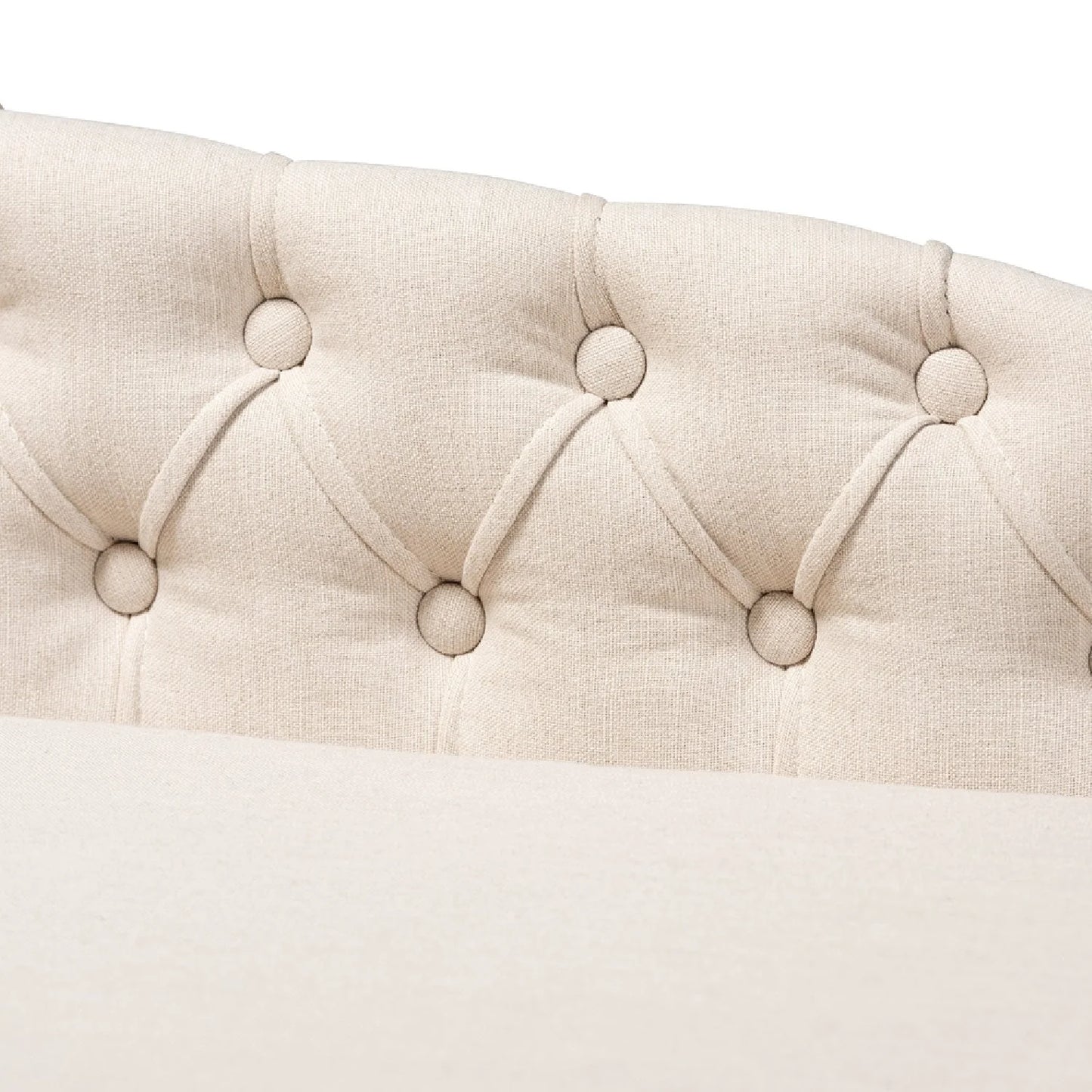 Luxury Tufted Fabric Chaise Lounge European Style for Villa