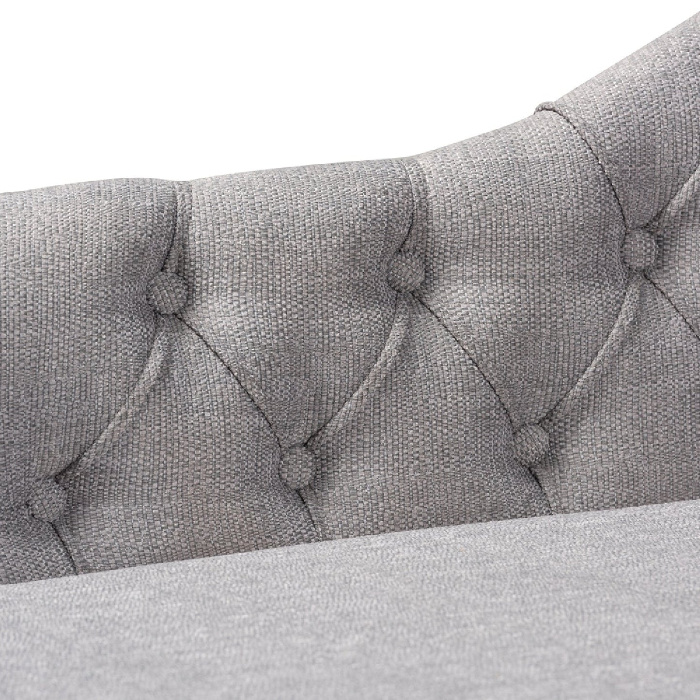 Luxury Tufted Fabric Chaise Lounge Modern Italian Style for Villa