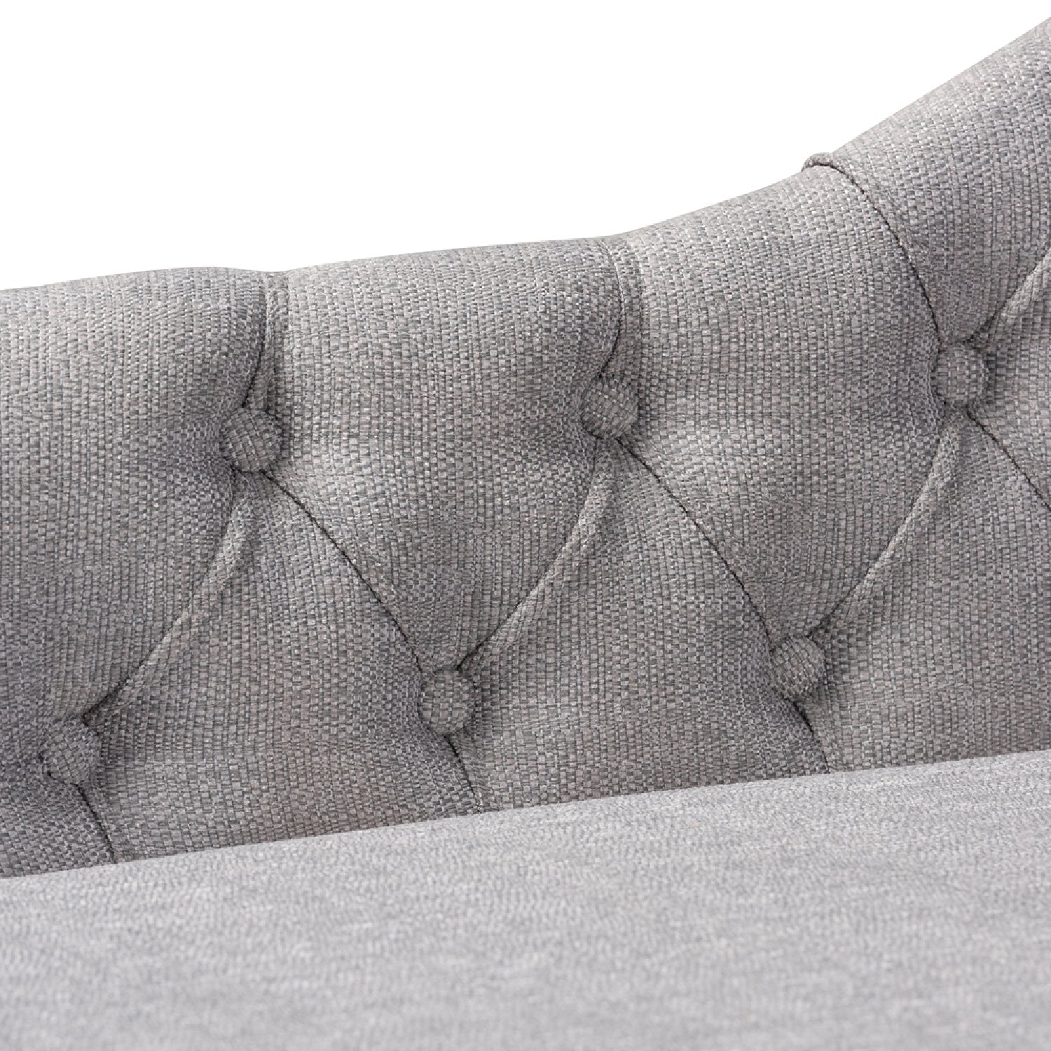 Luxury Tufted Fabric Chaise Lounge Modern Italian Style for Villa