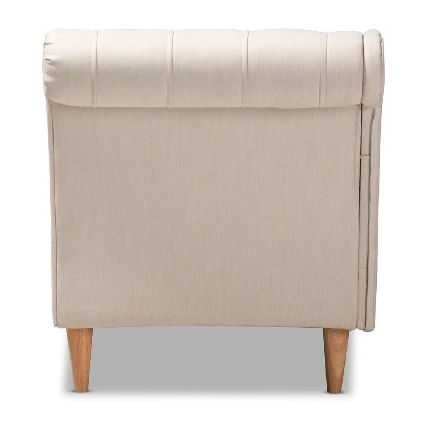 Luxury Tufted Fabric Chaise Lounge Modern Italian Style for Villa