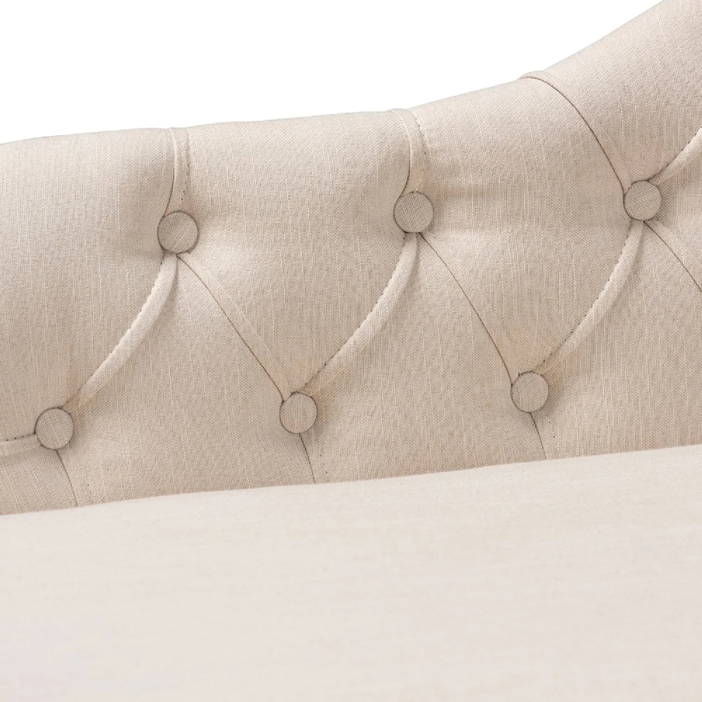 Luxury Tufted Fabric Chaise Lounge Modern Italian Style for Villa