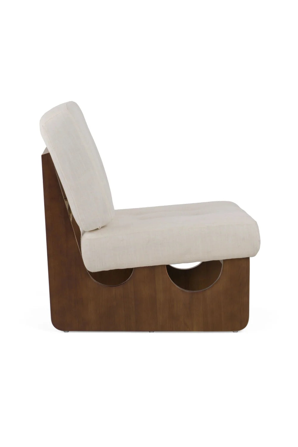 Luxury Tufted Fabric Lounge Chair Modern Italian Style for Villa
