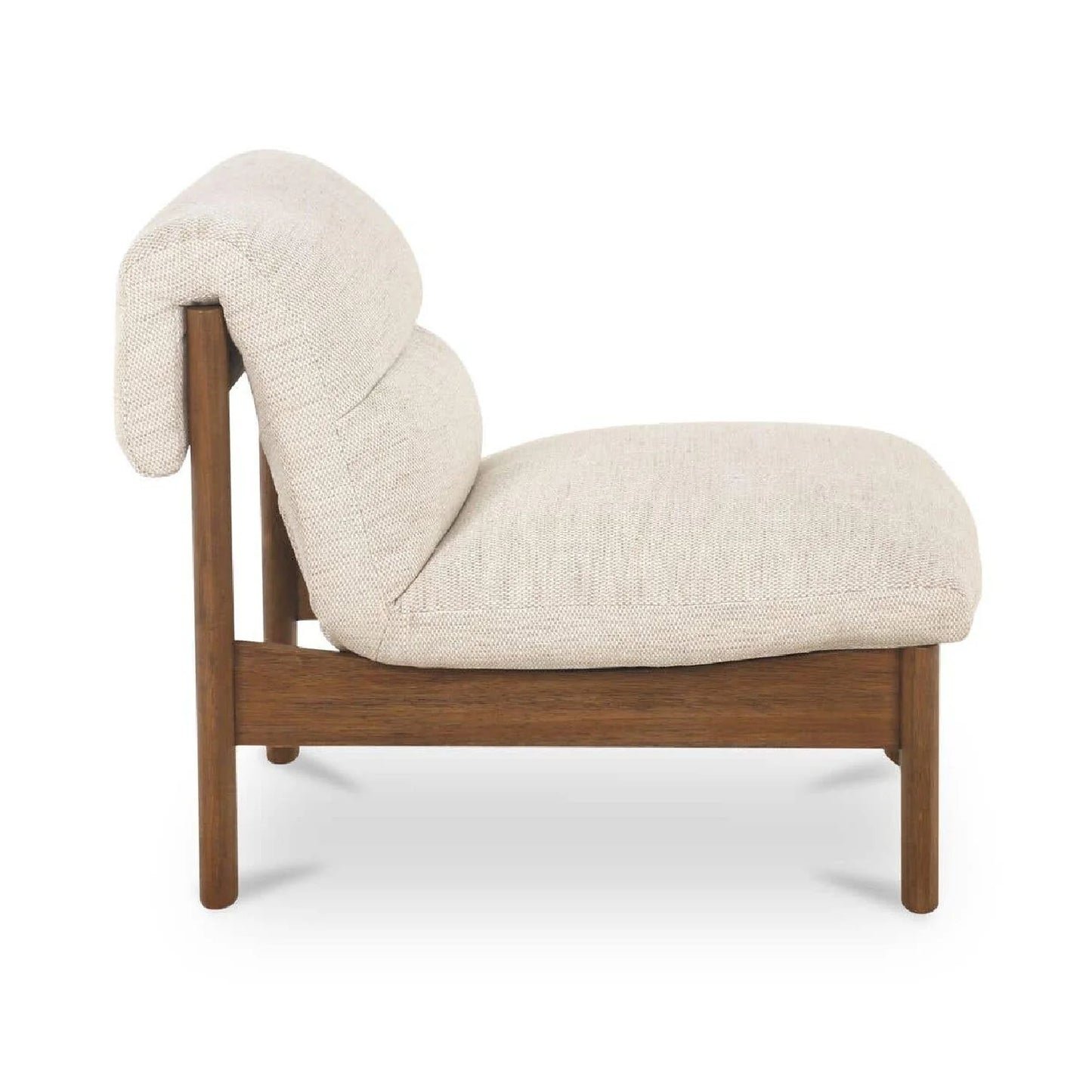 Luxury Tufted Low Back Lounge Chair European Style for Villa