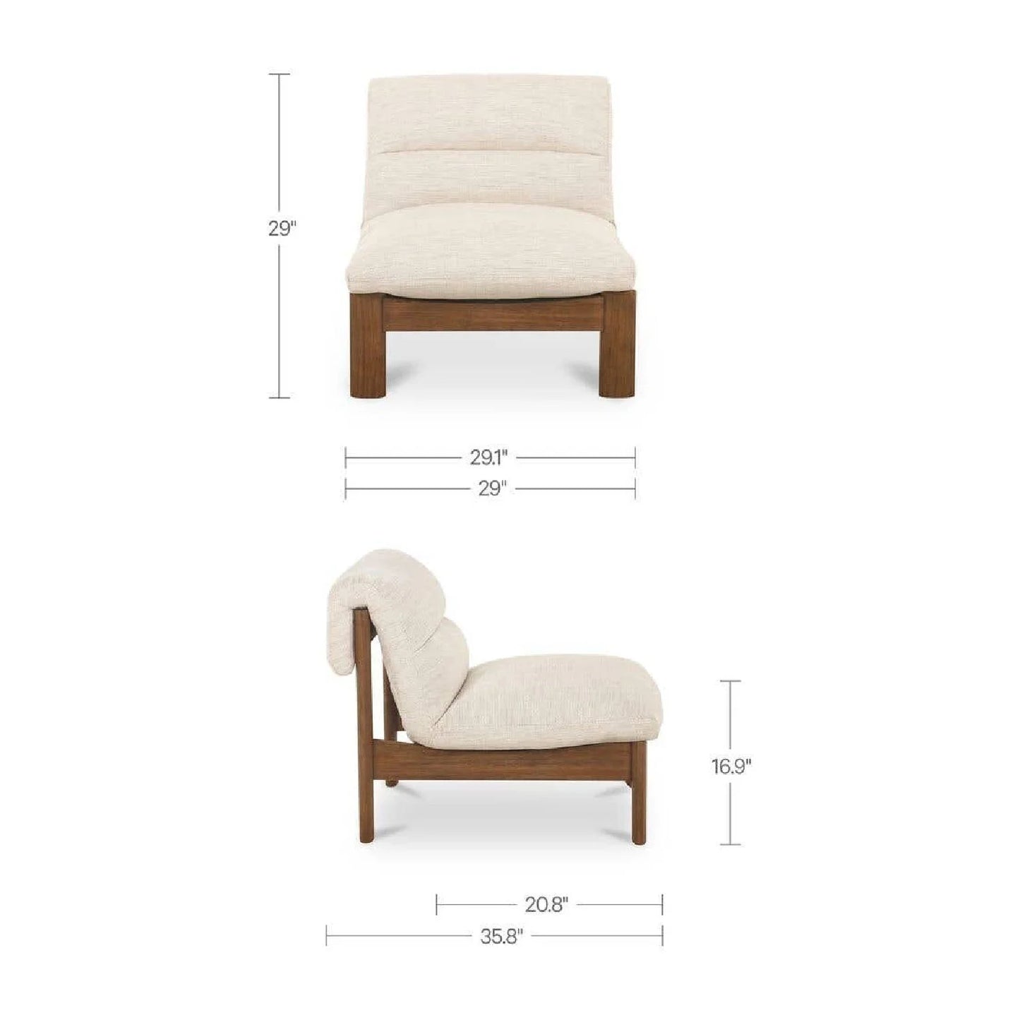 Luxury Tufted Low Back Lounge Chair European Style for Villa