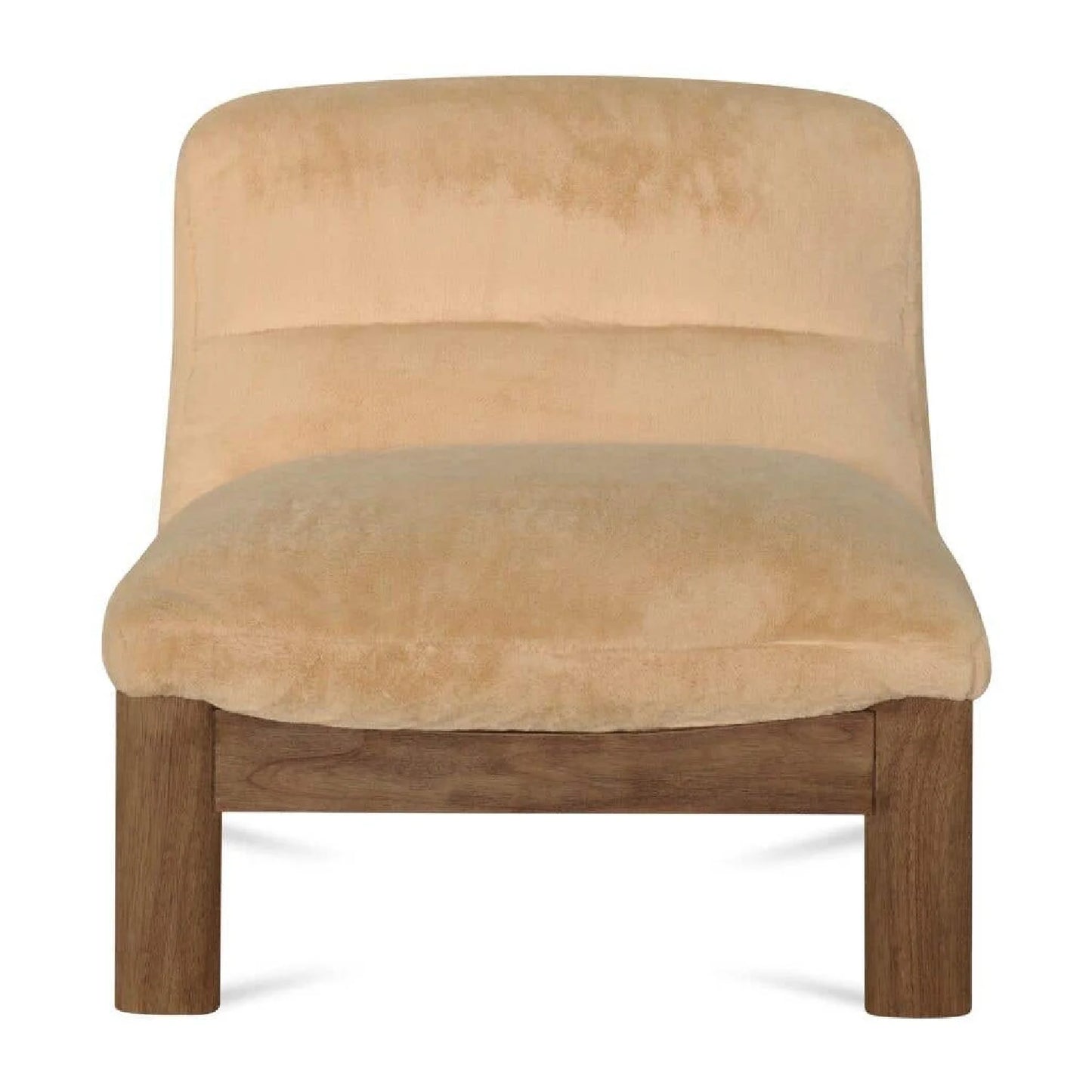 Luxury Tufted Low Back Lounge Chair European Style for Villa