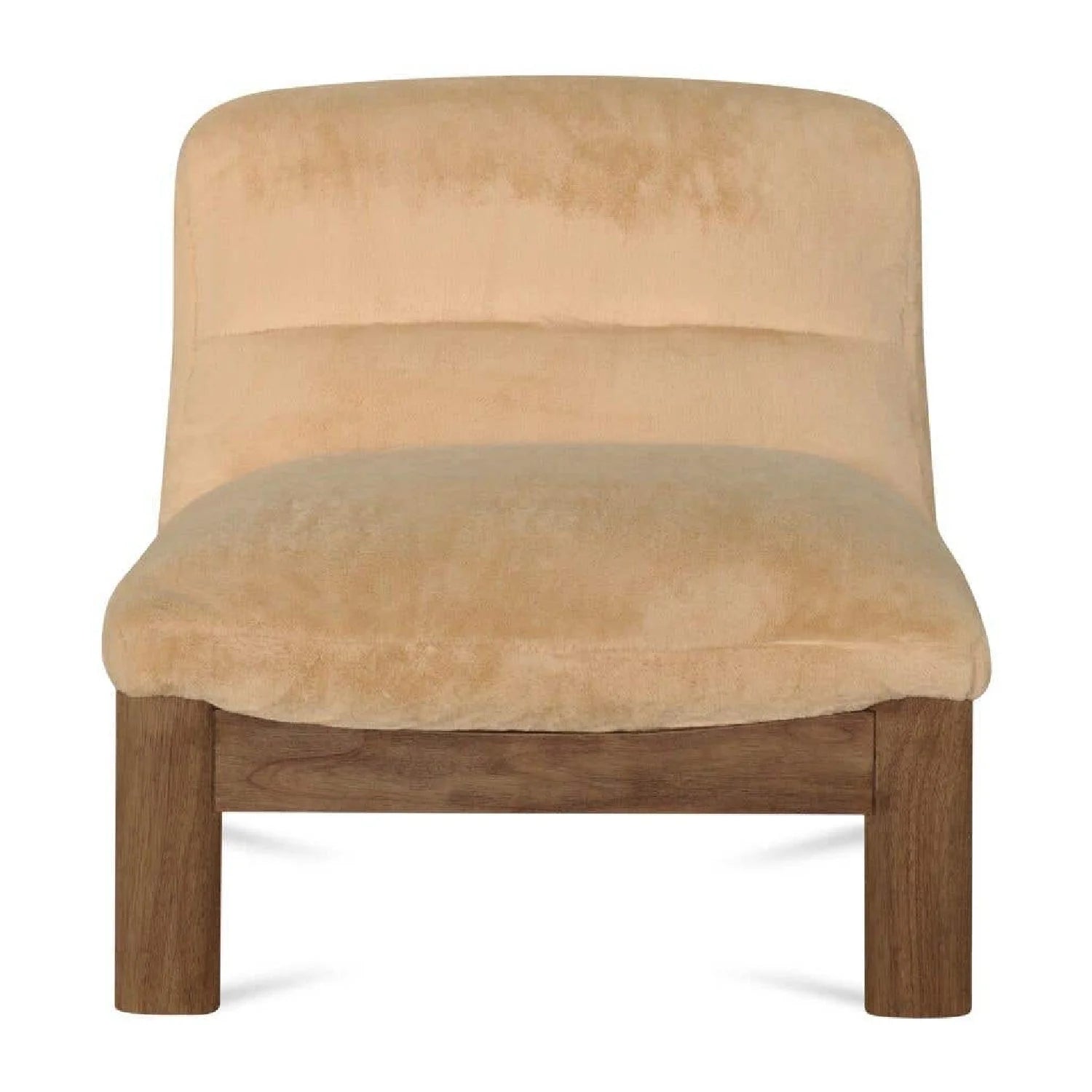 Luxury Tufted Low Back Lounge Chair European Style for Villa