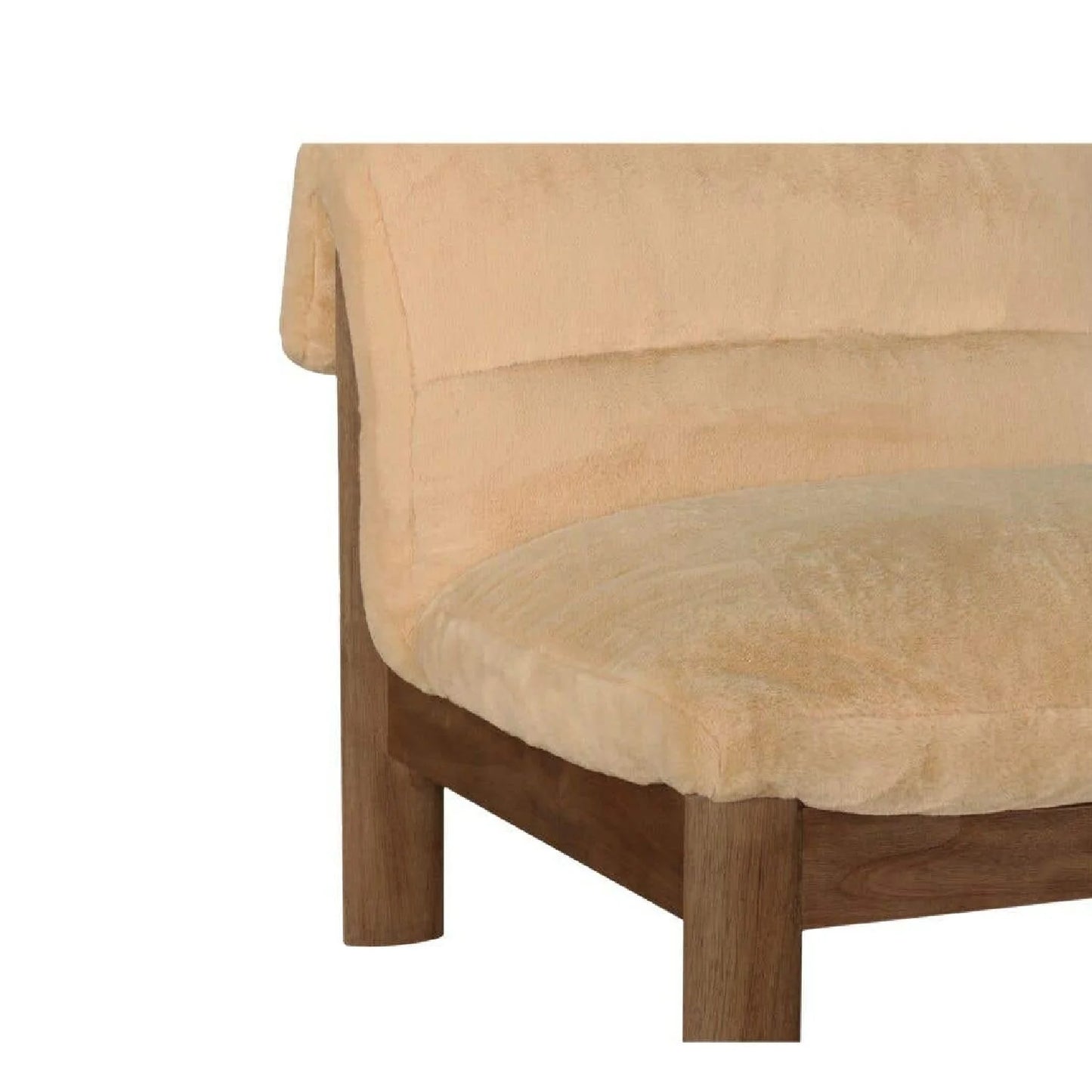Luxury Tufted Low Back Lounge Chair European Style for Villa