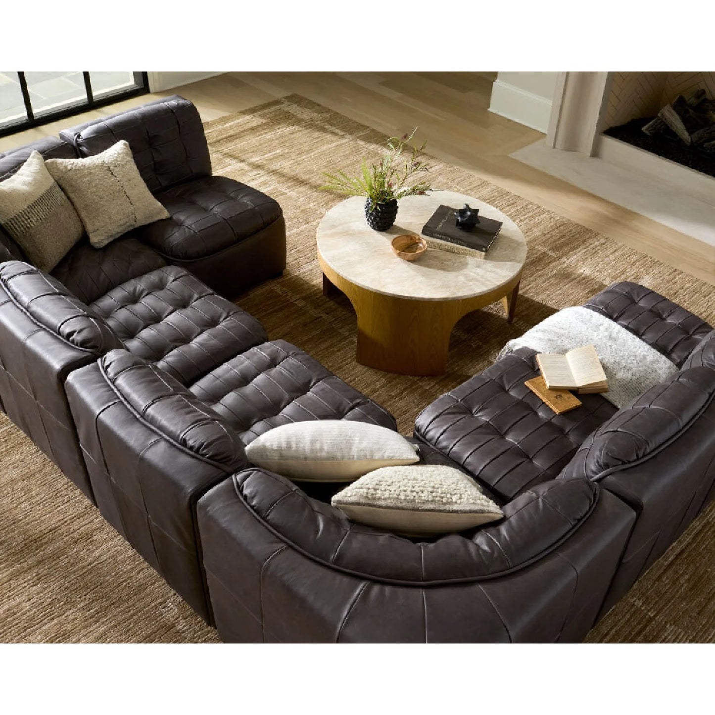 Luxury Tufted Modular Sofa Modern Italian Style for Villa