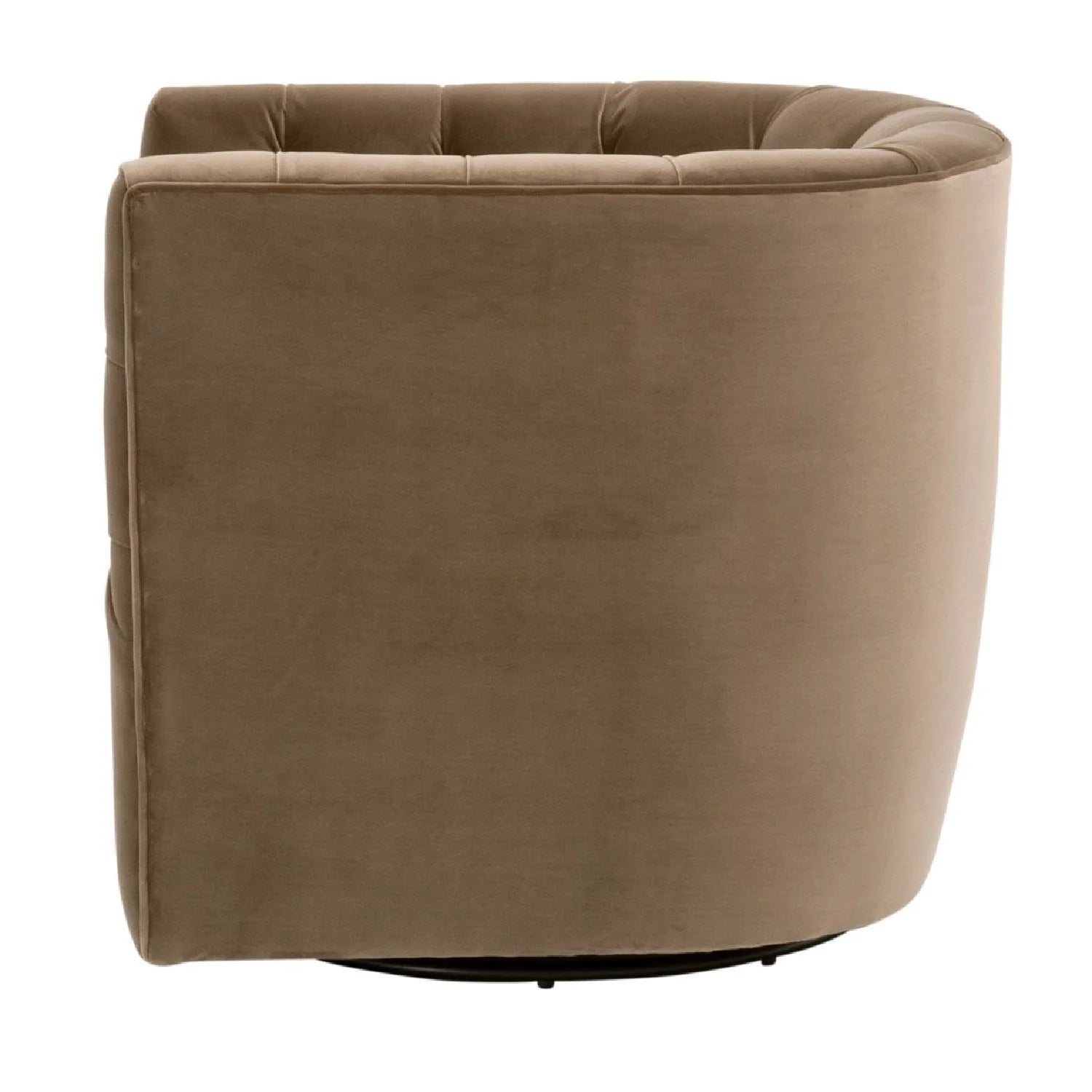 Luxury Tufted Swivel Club Chair Modern Italian Style for Villa