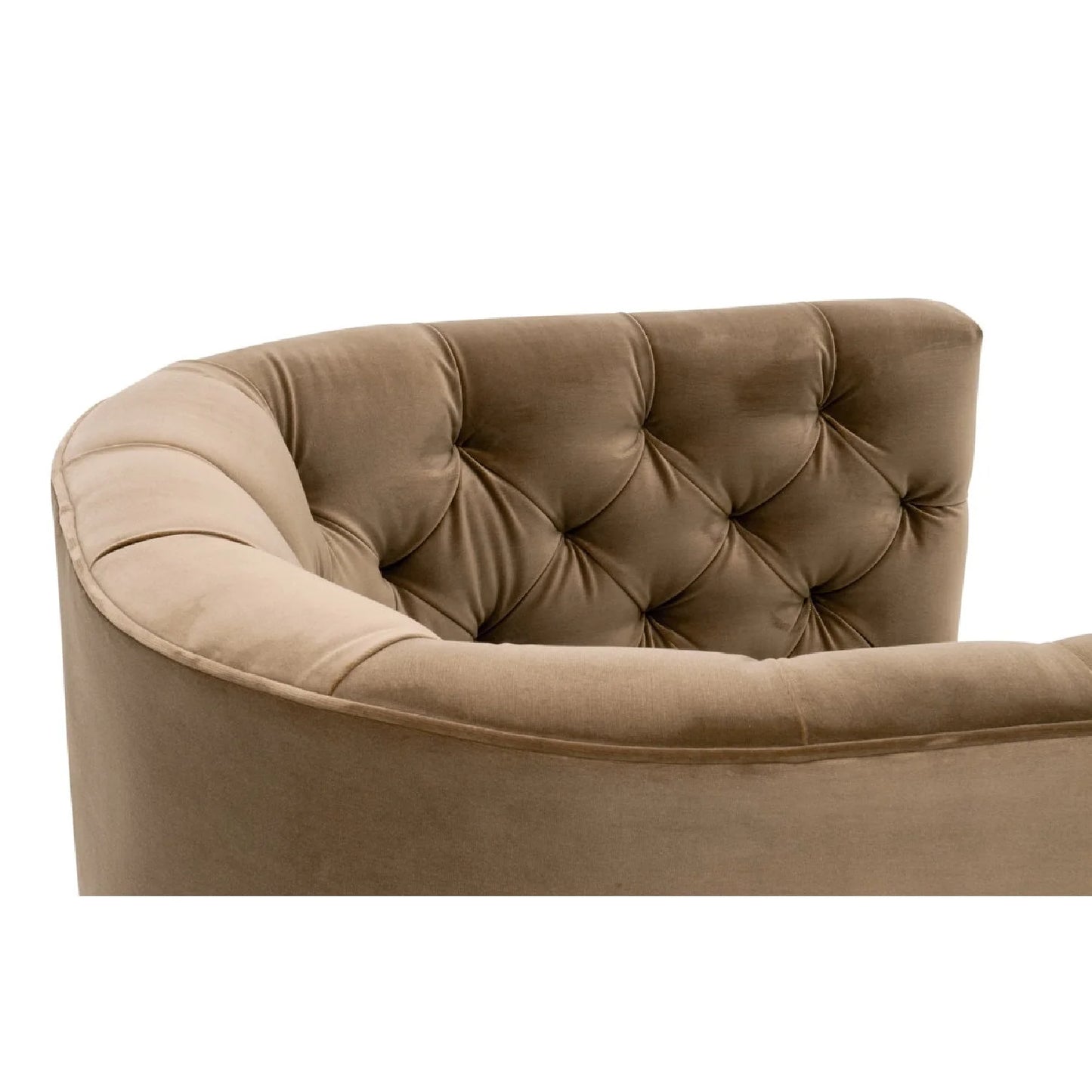Luxury Tufted Swivel Club Chair Modern Italian Style for Villa