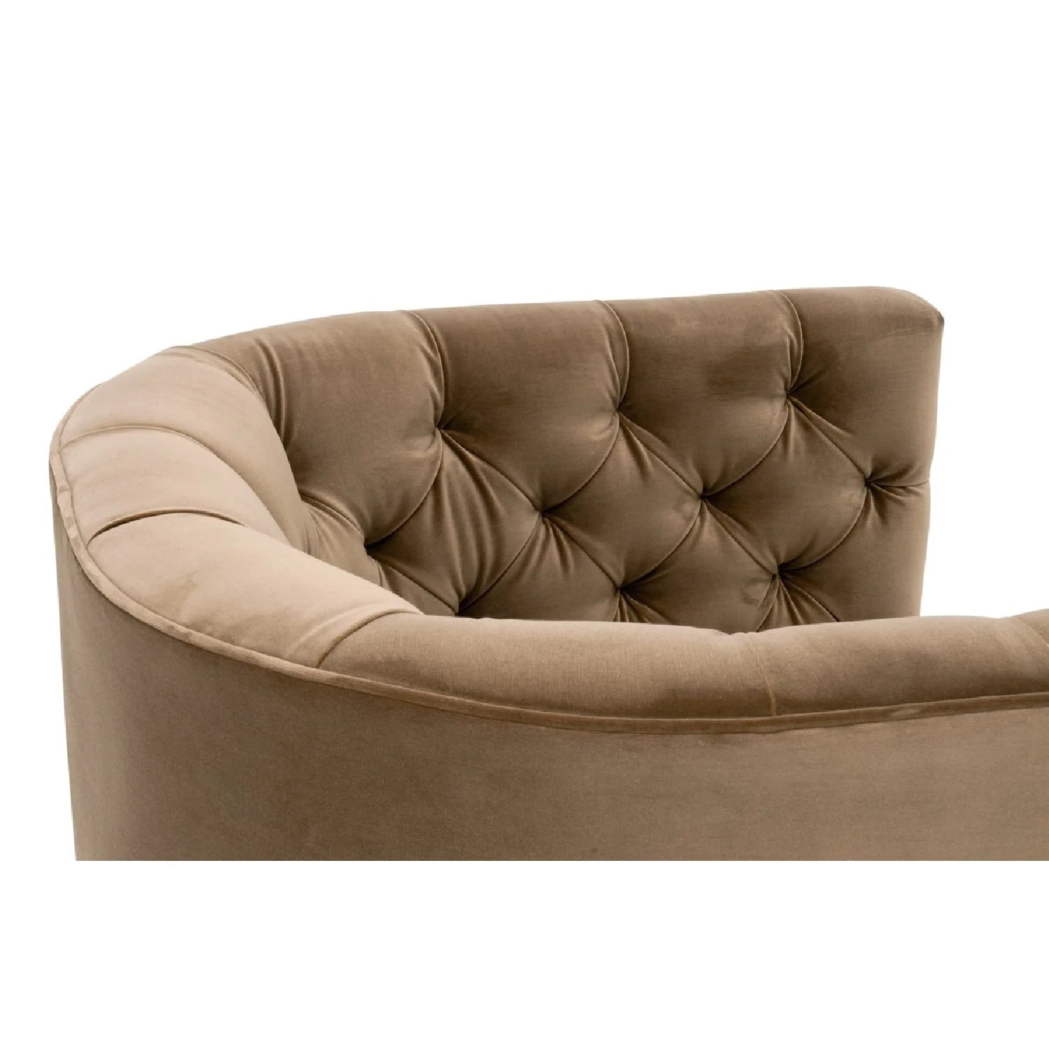 Luxury Tufted Swivel Club Chair Modern Italian Style for Villa