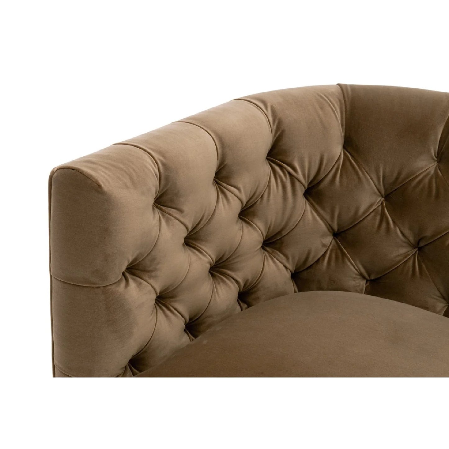 Luxury Tufted Swivel Club Chair Modern Italian Style for Villa