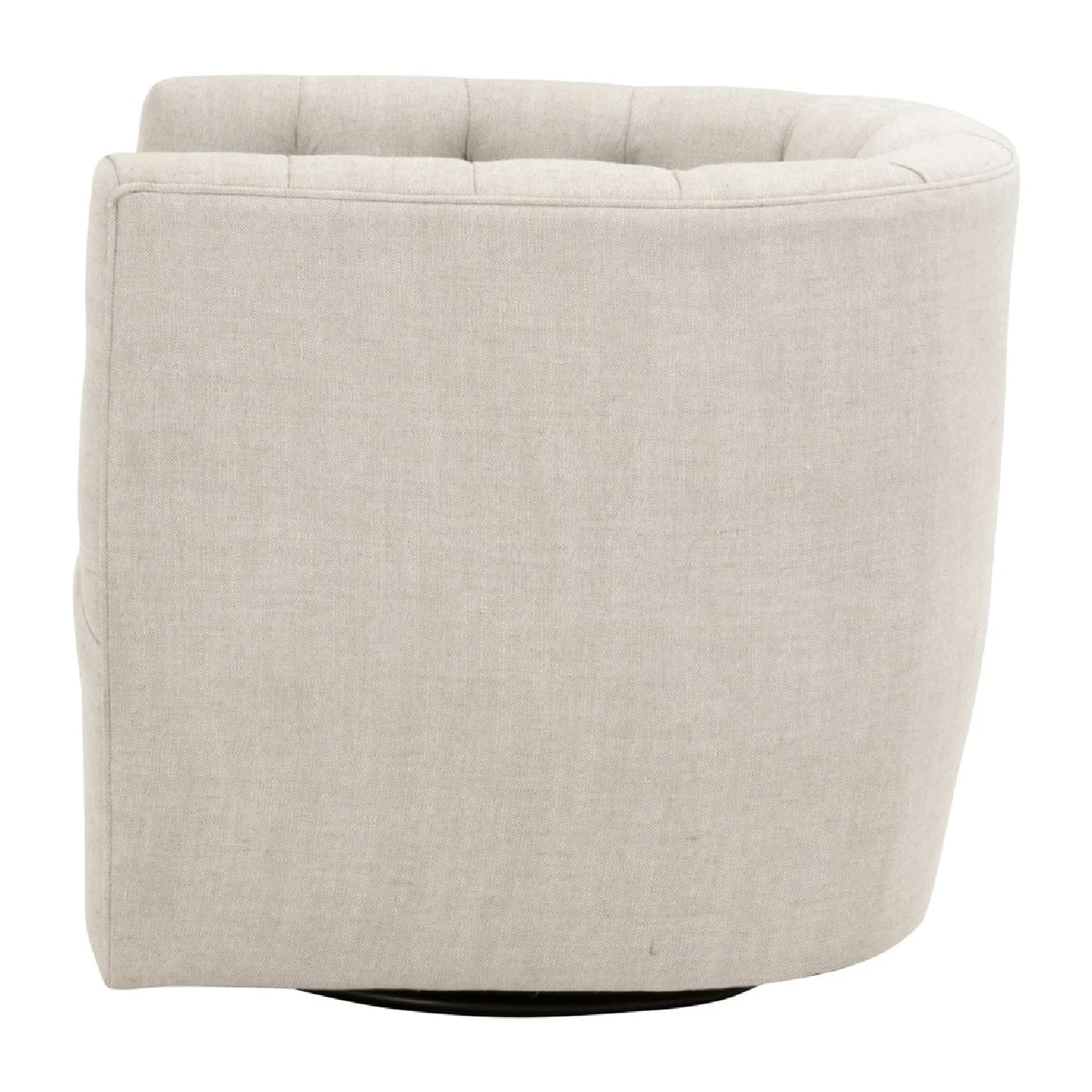 Luxury Tufted Swivel Club Chair Modern Italian Style for Villa