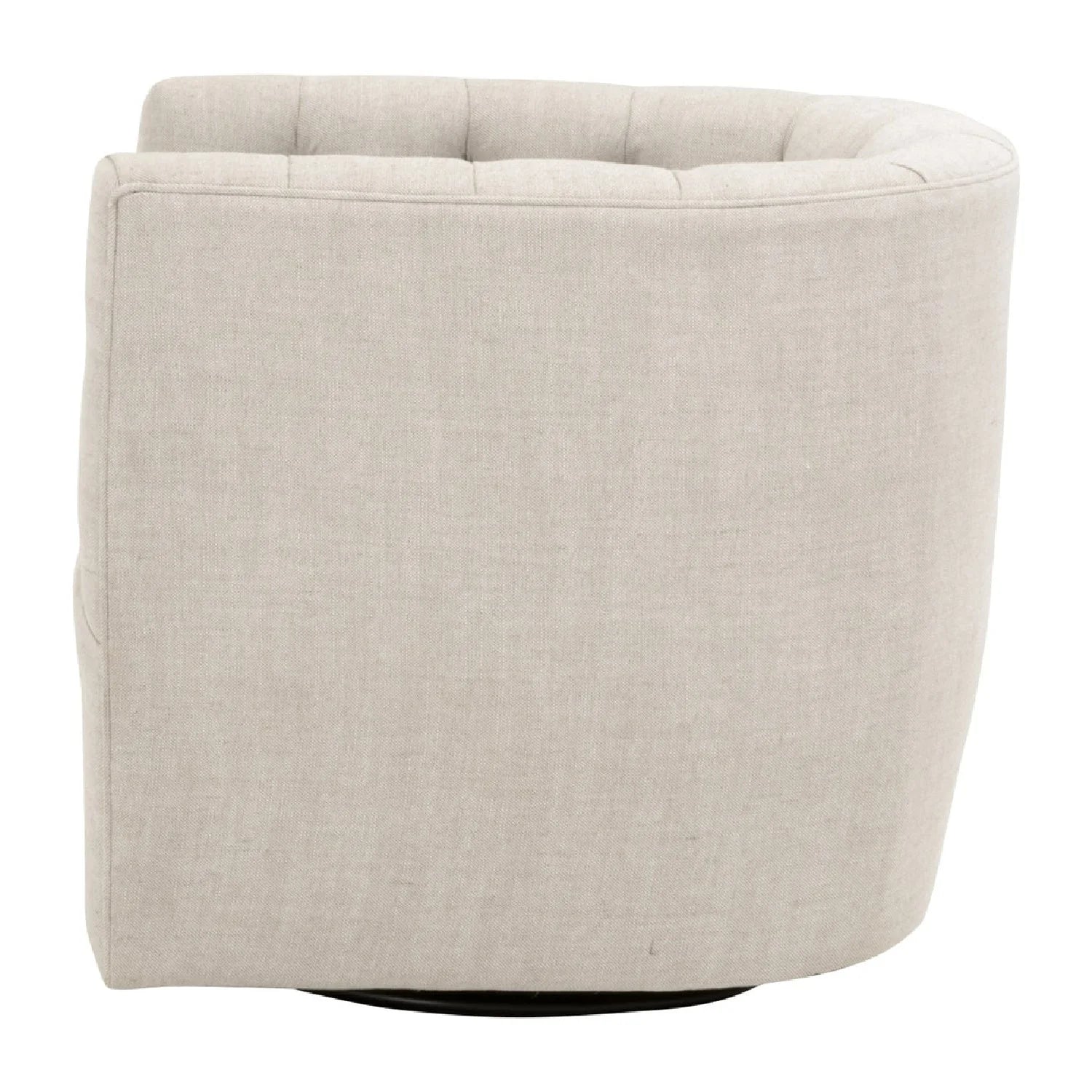 Luxury Tufted Swivel Club Chair Modern Italian Style for Villa