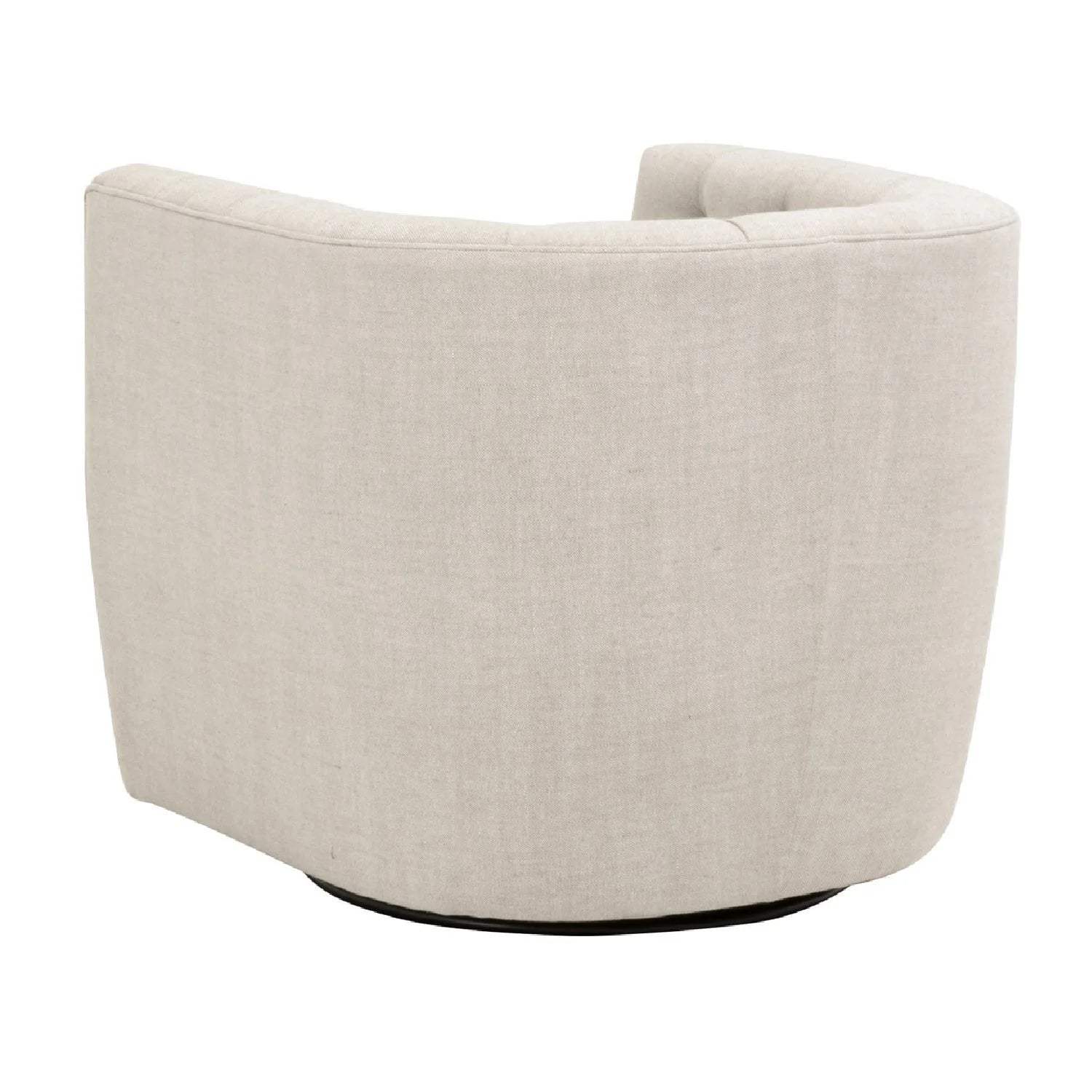 Luxury Tufted Swivel Club Chair Modern Italian Style for Villa