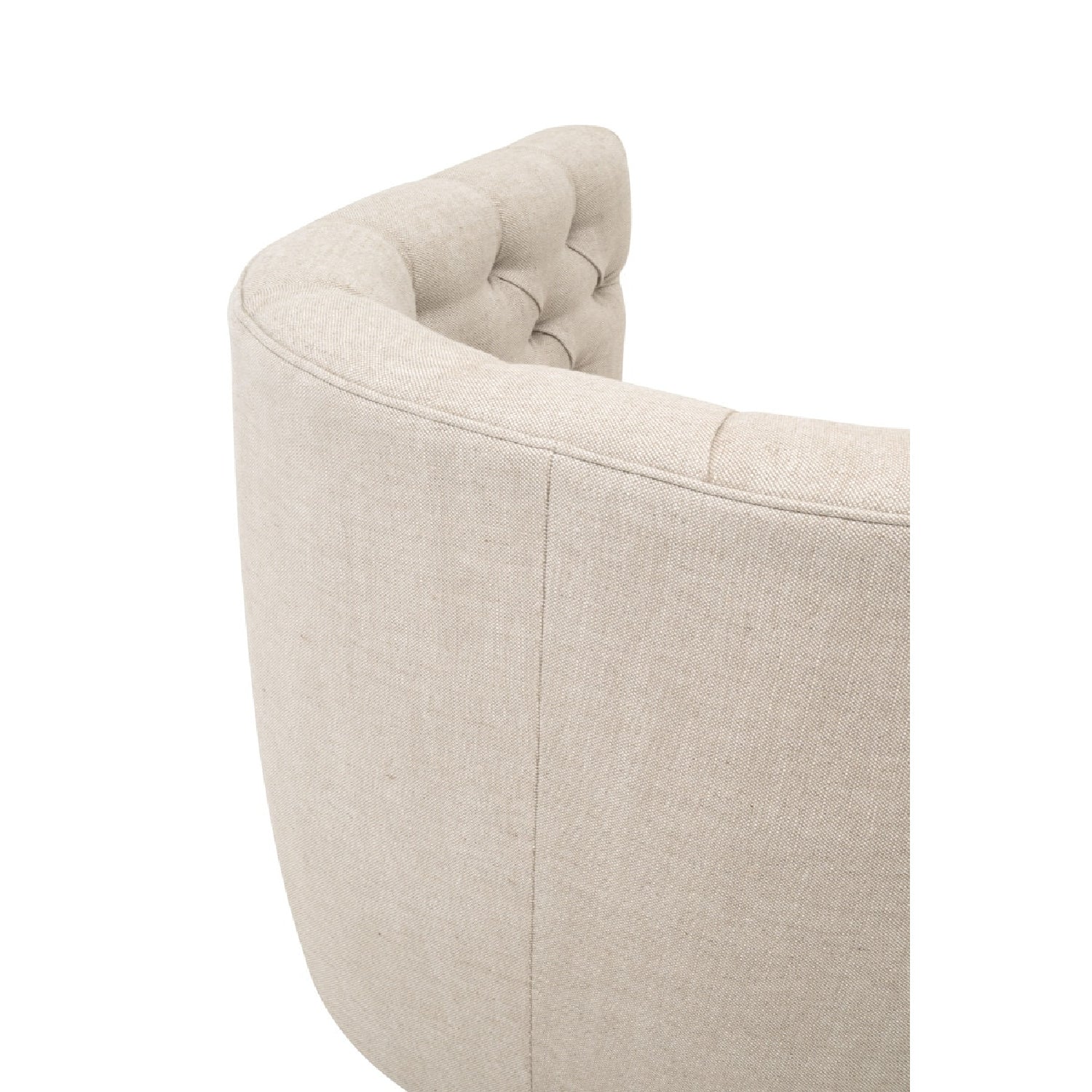 Luxury Tufted Swivel Club Chair Modern Italian Style for Villa