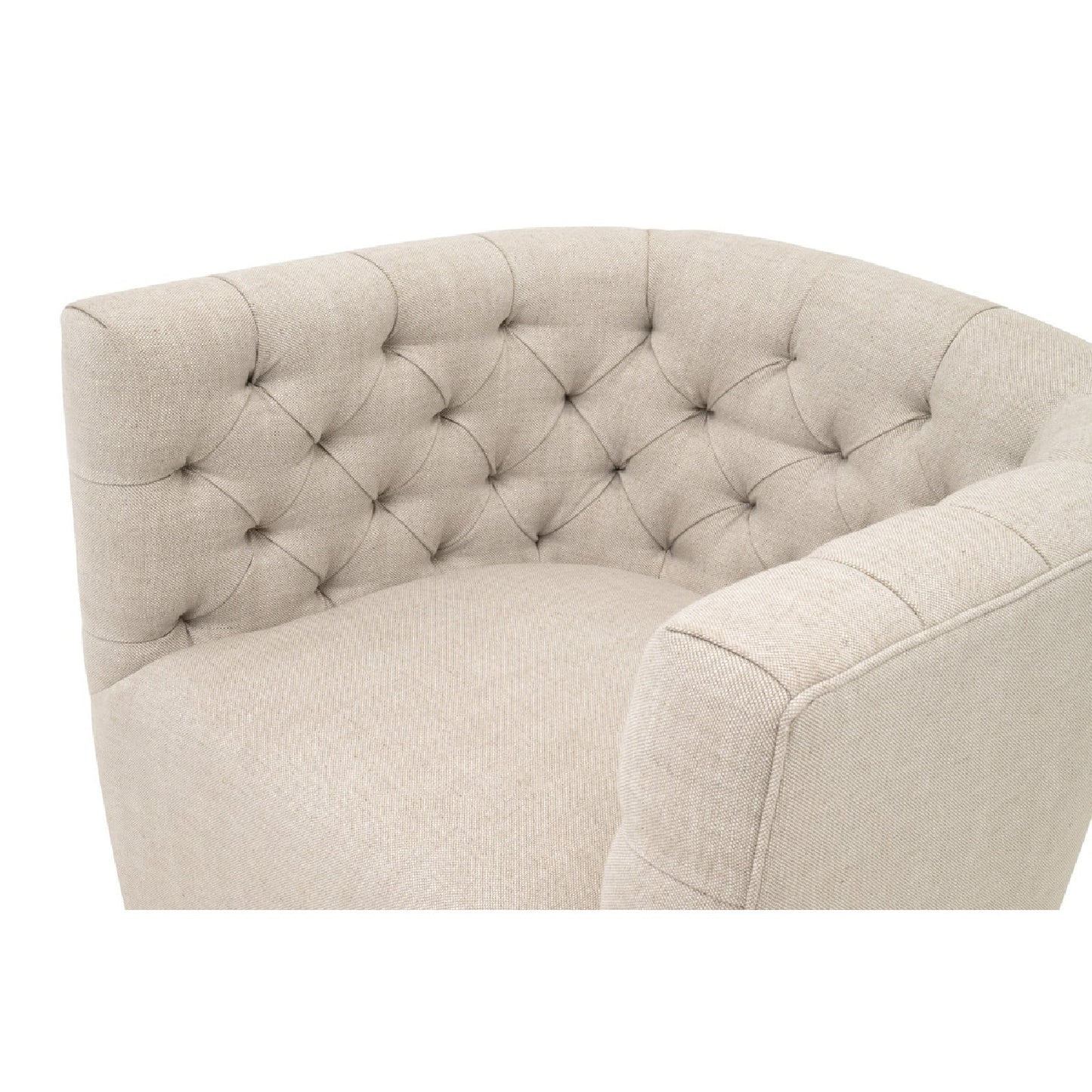 Luxury Tufted Swivel Club Chair Modern Italian Style for Villa