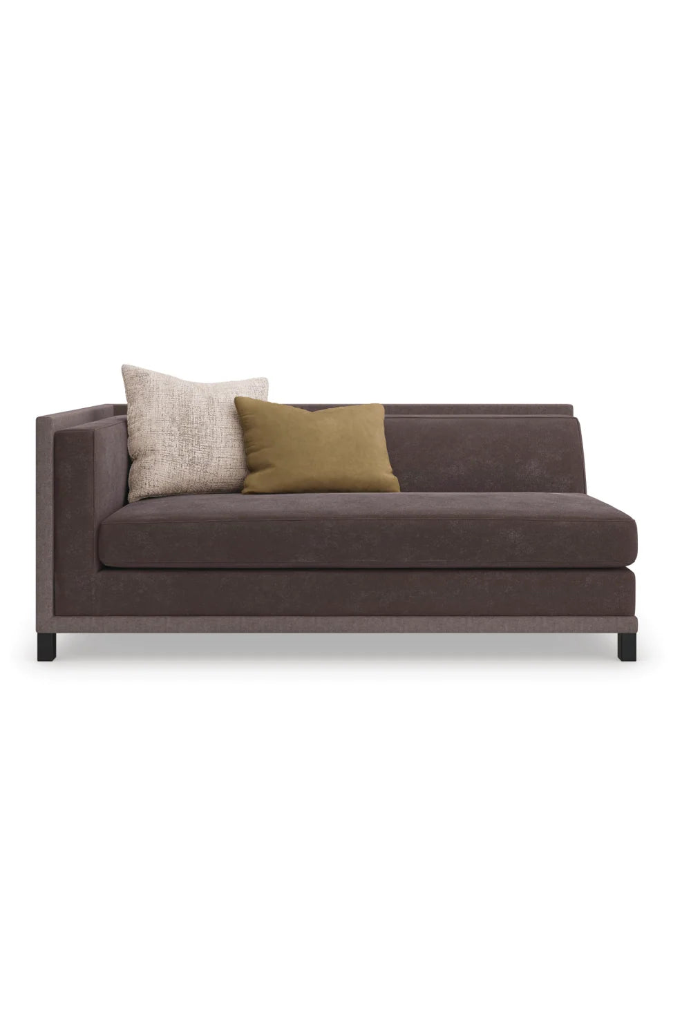 Luxury Tuxedo Fabric Sectional Chair Modern Italian Style for Villa