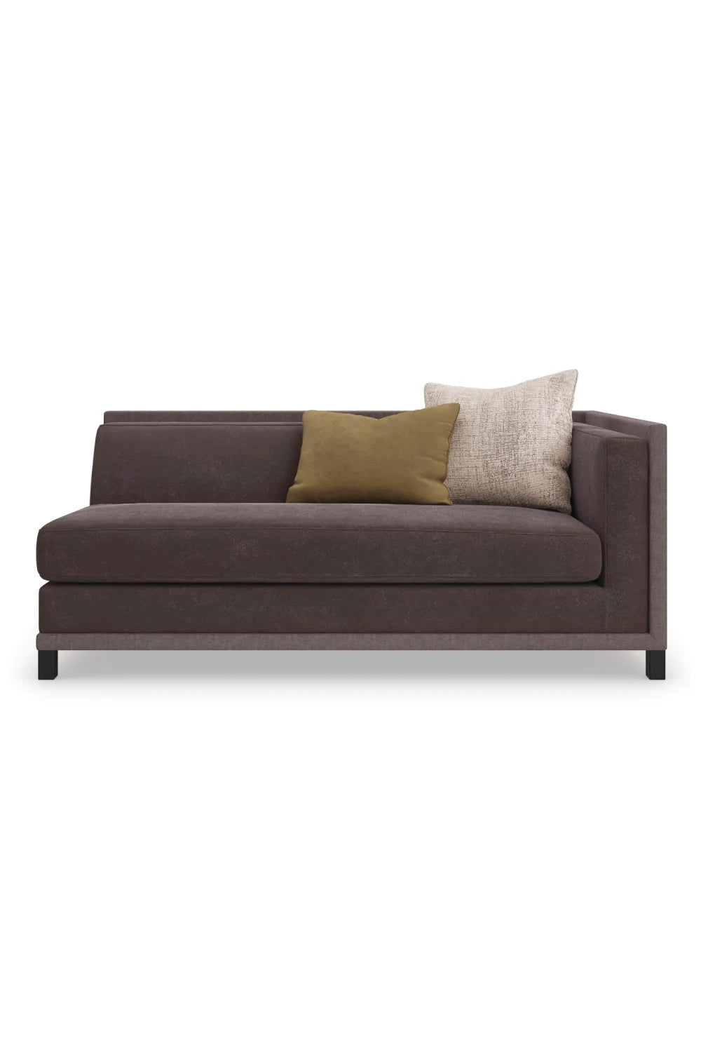 Luxury Tuxedo Fabric Sectional Chair Modern Italian Style for Villa