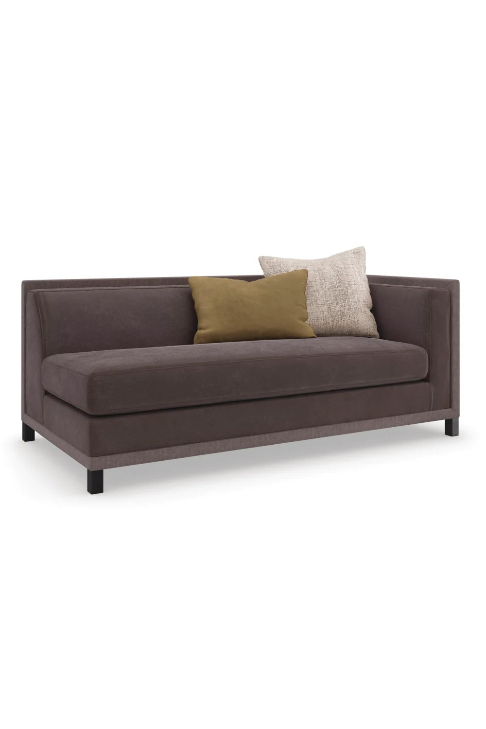 Luxury Tuxedo Fabric Sectional Chair Modern Italian Style for Villa