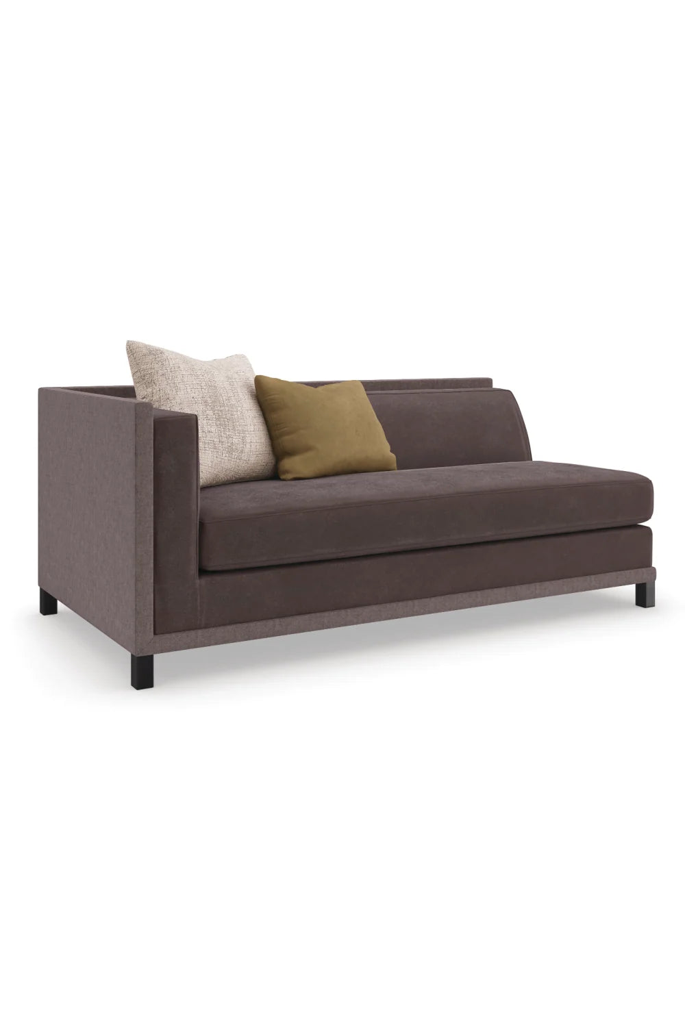 Luxury Tuxedo Fabric Sectional Chair Modern Italian Style for Villa