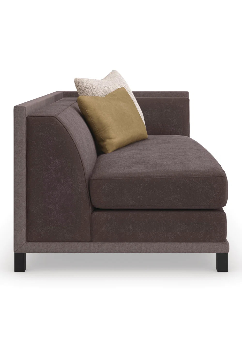 Luxury Tuxedo Fabric Sectional Chair Modern Italian Style for Villa