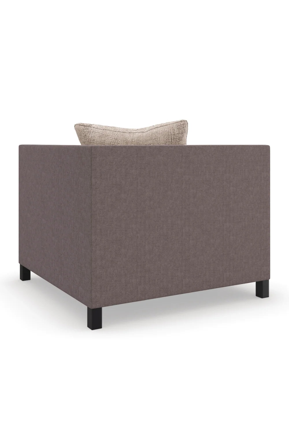 Luxury Tuxedo Fabric Sectional Chair Modern Italian Style for Villa