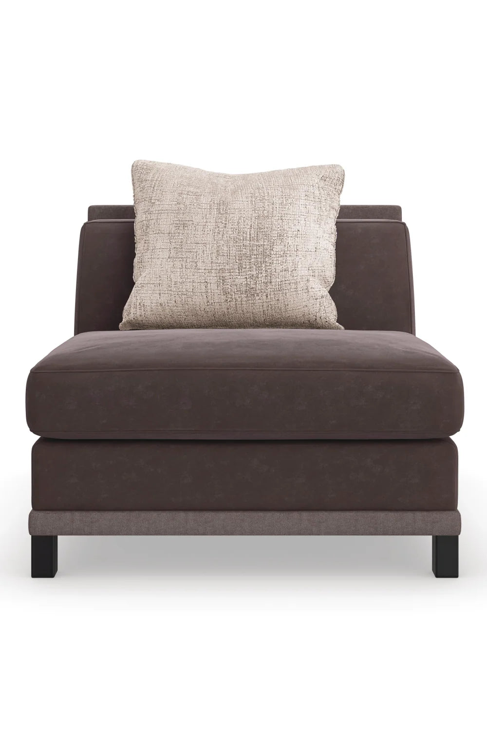 Luxury Tuxedo Fabric Sectional Chair Modern Italian Style for Villa