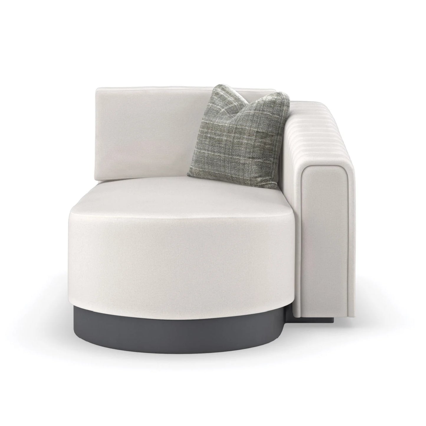 Luxury Twill Chaise Lounge Modern Italian Style for Villa
