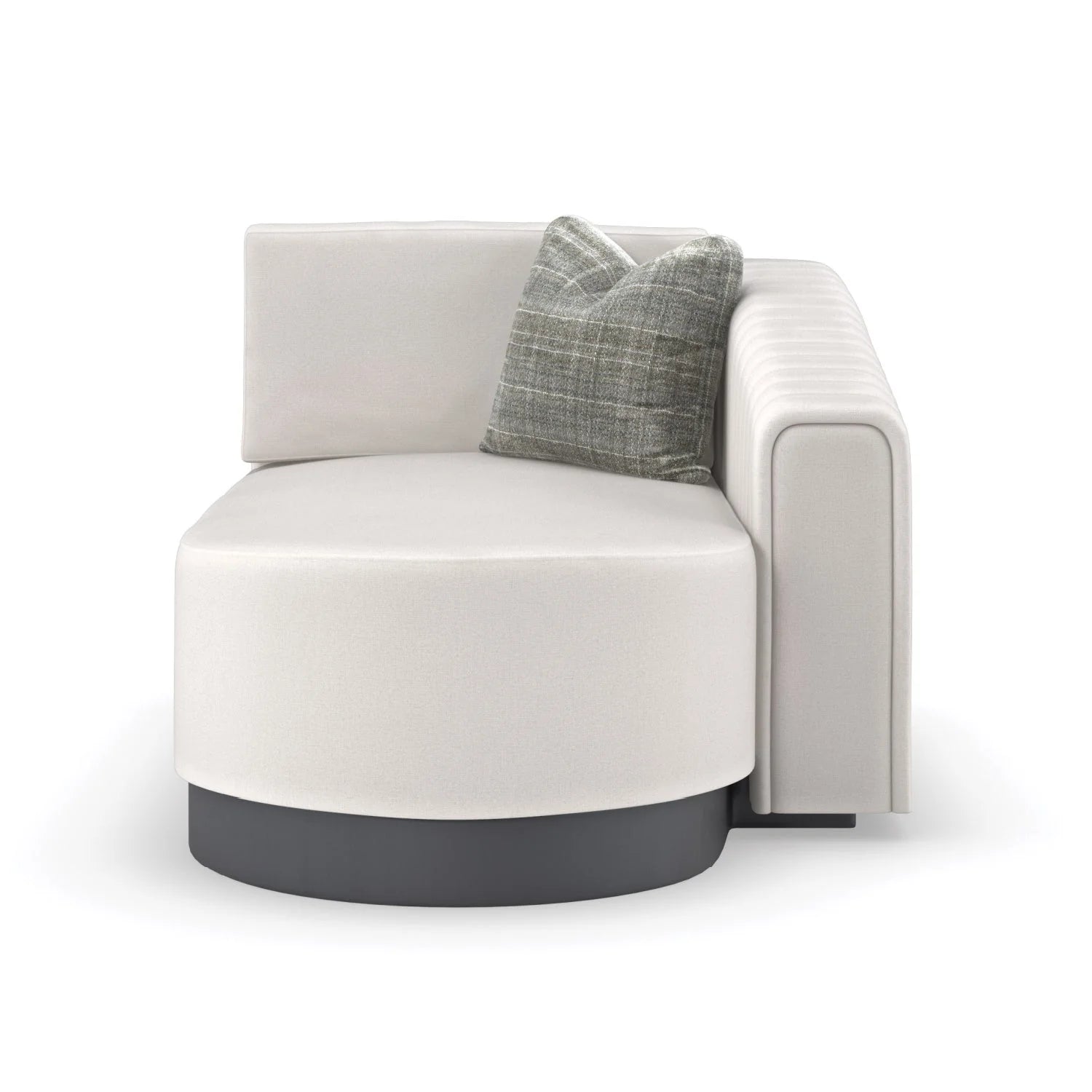 Luxury Twill Chaise Lounge Modern Italian Style for Villa