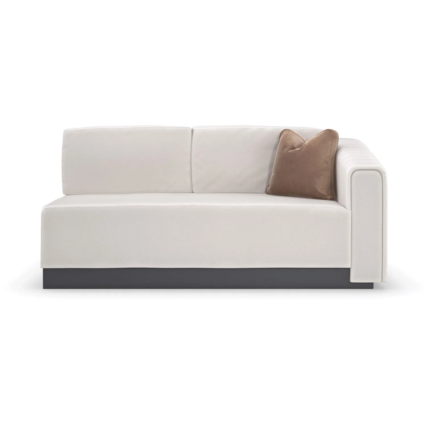Luxury Twill Fabric Loveseat Modern Italian Style for Villa