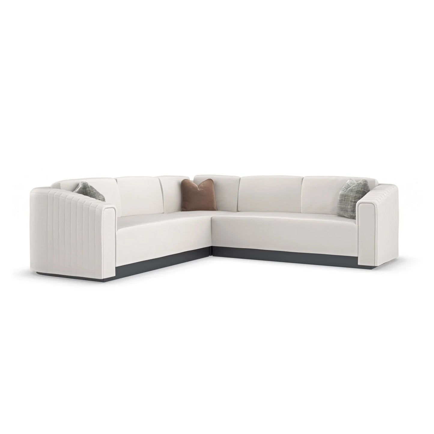 Luxury Twill Fabric Loveseat Modern Italian Style for Villa