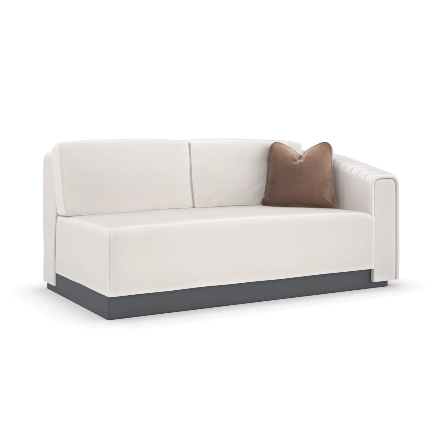 Luxury Twill Fabric Loveseat Modern Italian Style for Villa