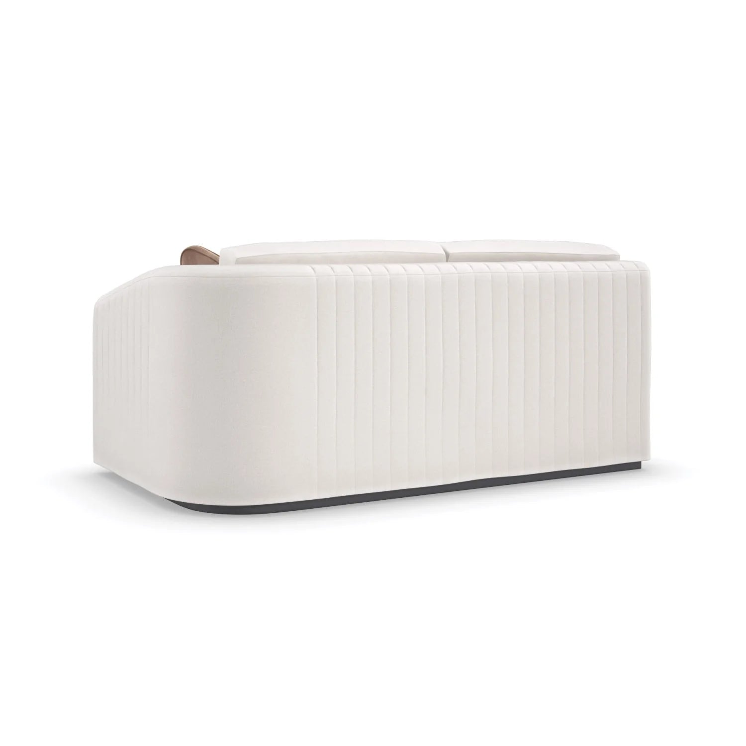 Luxury Twill Fabric Loveseat Modern Italian Style for Villa