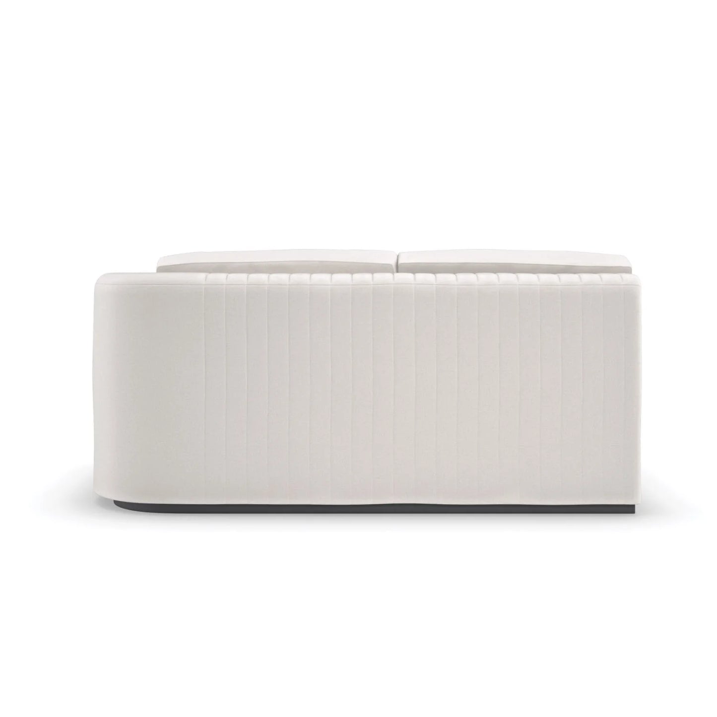 Luxury Twill Fabric Loveseat Modern Italian Style for Villa