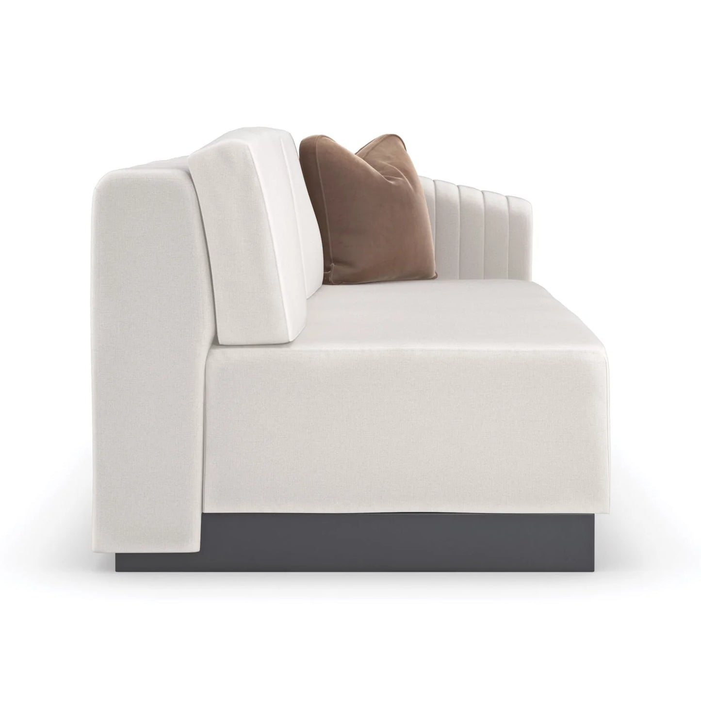 Luxury Twill Fabric Loveseat Modern Italian Style for Villa