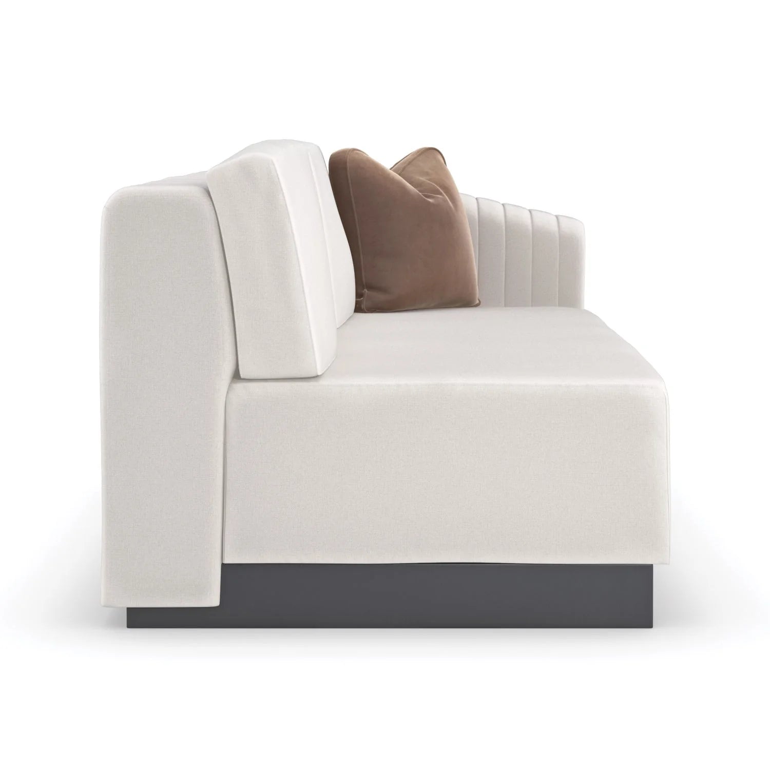 Luxury Twill Fabric Loveseat Modern Italian Style for Villa