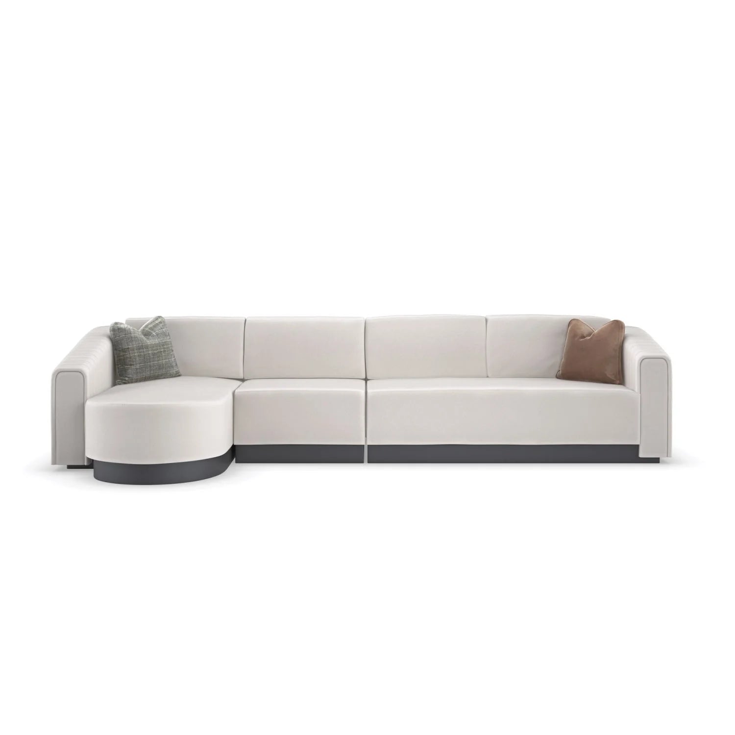 Luxury Twill Fabric Loveseat Modern Italian Style for Villa