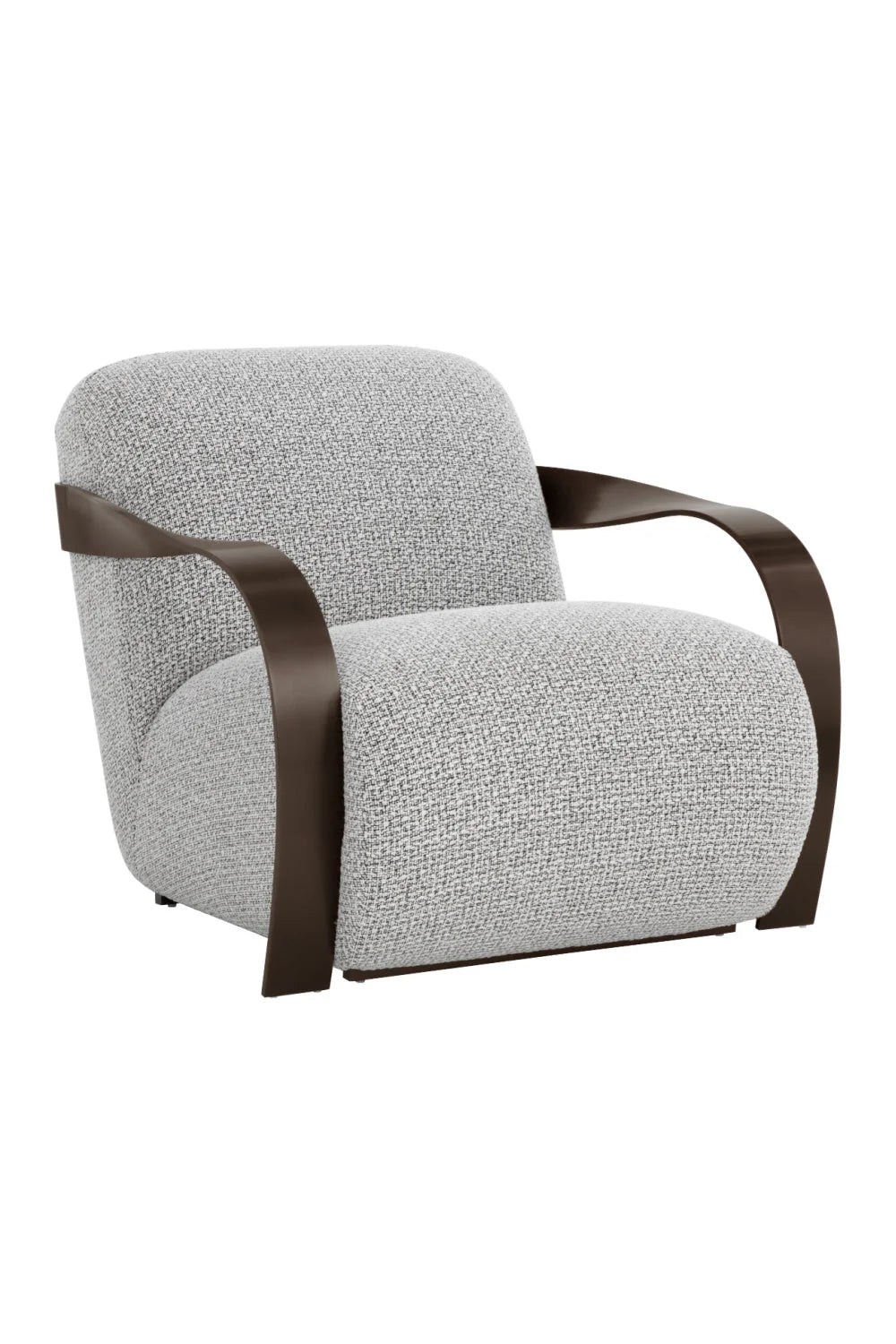 Luxury Twisted Brass Lounge Chair Modern Italian Style for Villa