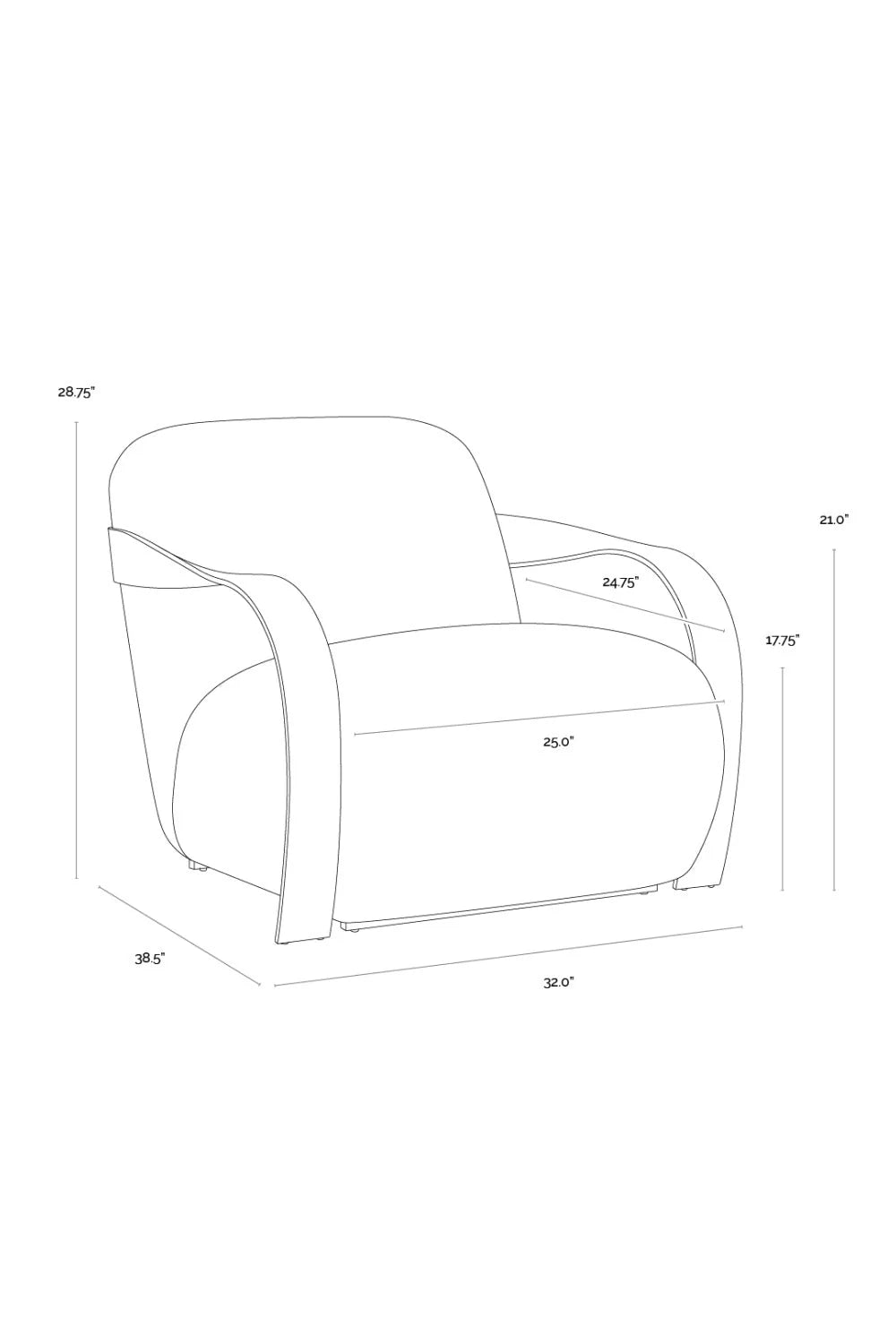 Luxury Twisted Brass Lounge Chair Modern Italian Style for Villa