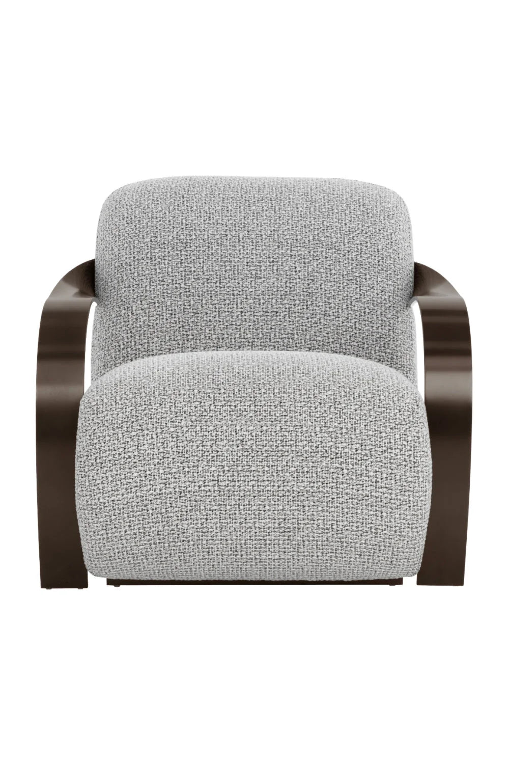 Luxury Twisted Brass Lounge Chair Modern Italian Style for Villa