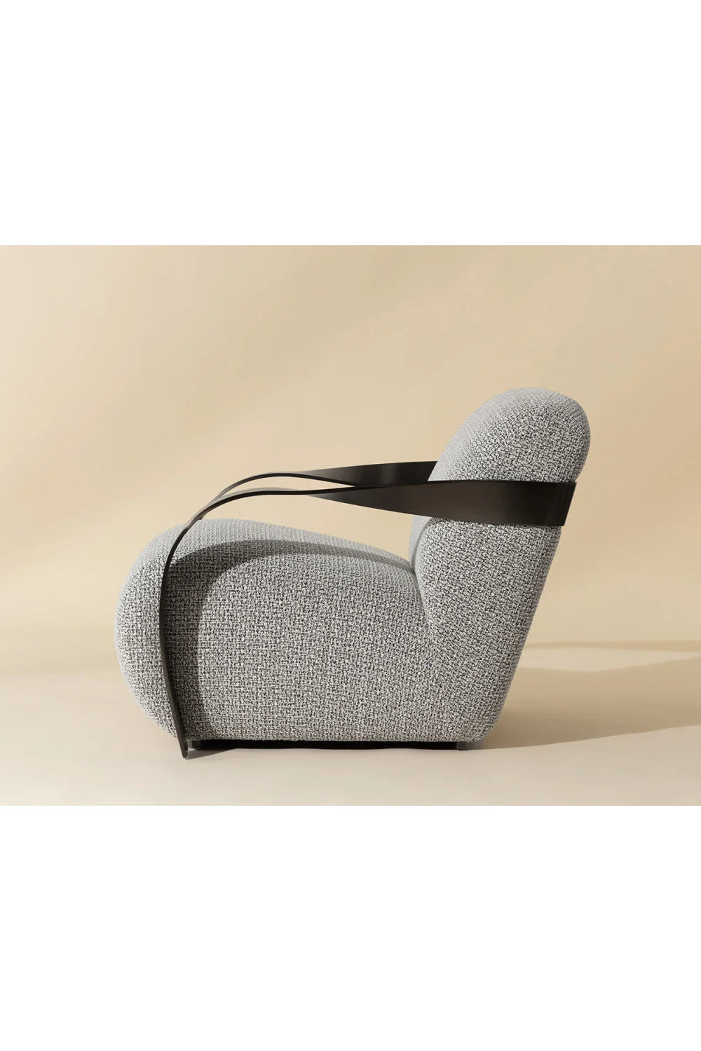 Luxury Twisted Brass Lounge Chair Modern Italian Style for Villa
