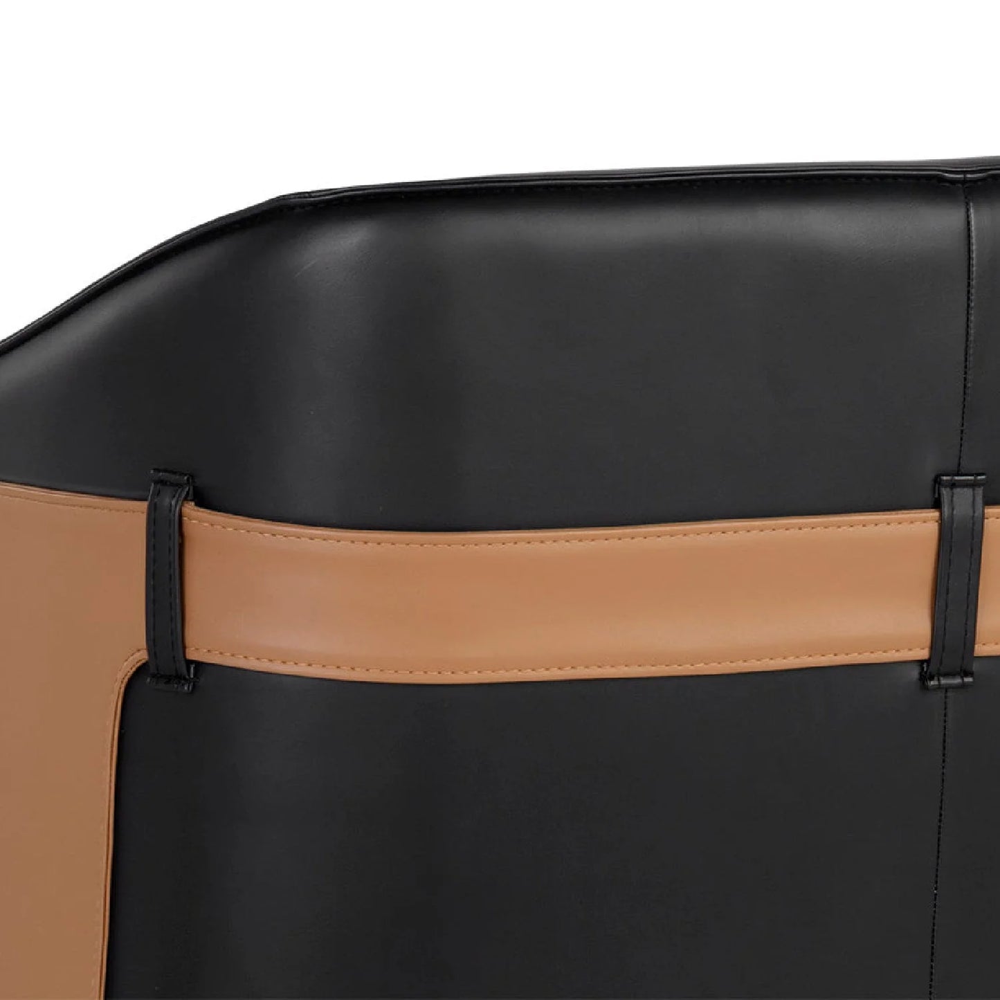 Luxury Two-Tone Leather Lounge Chair Modern Italian Style for Villa