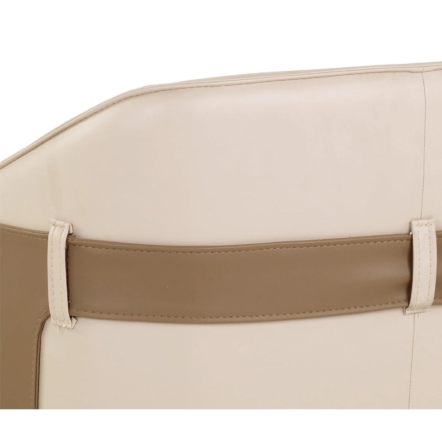 Luxury Two-Tone Leather Lounge Chair Modern Italian Style for Villa