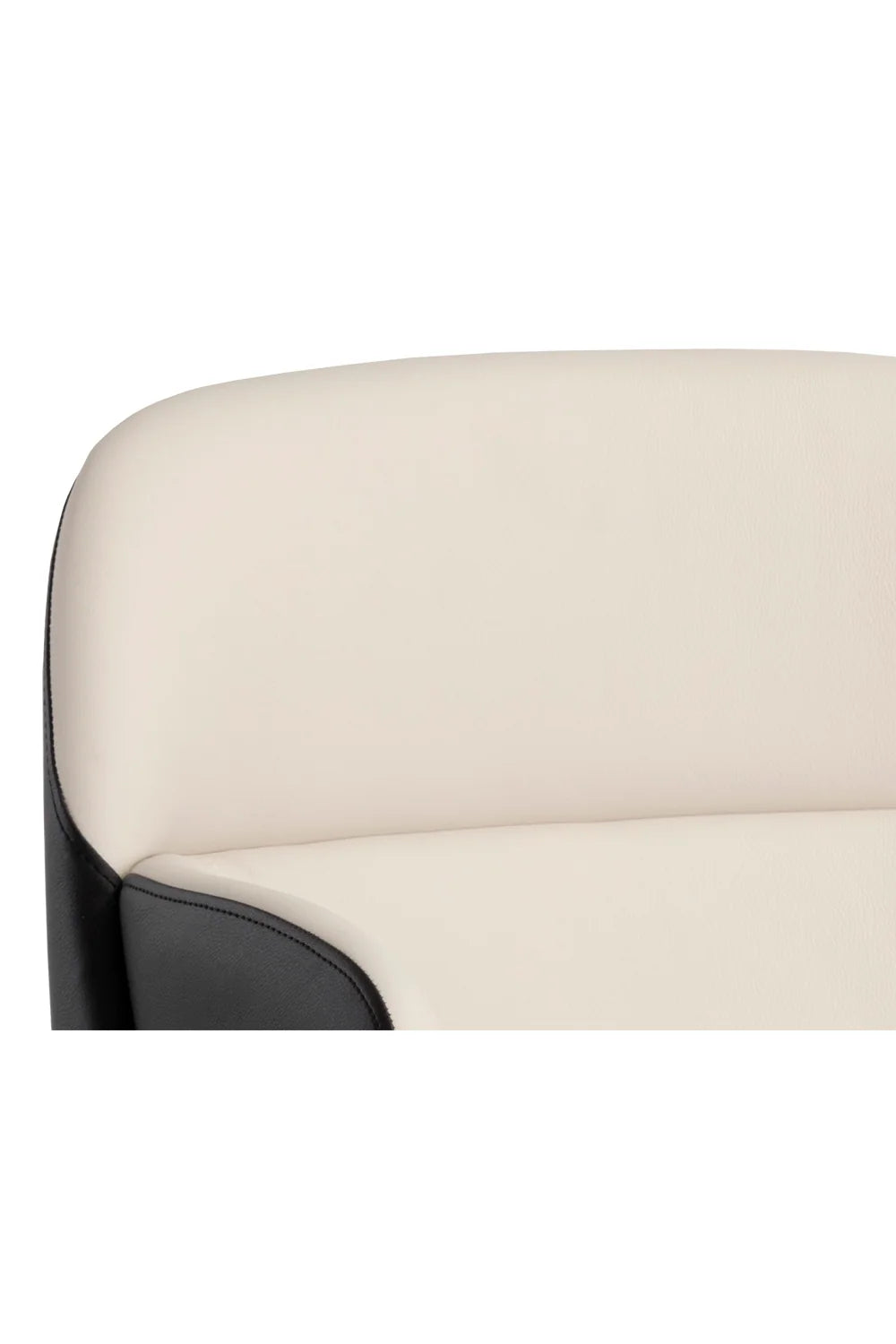 Luxury Two-Tone Leather Modern Dining Chair European Style for Villa