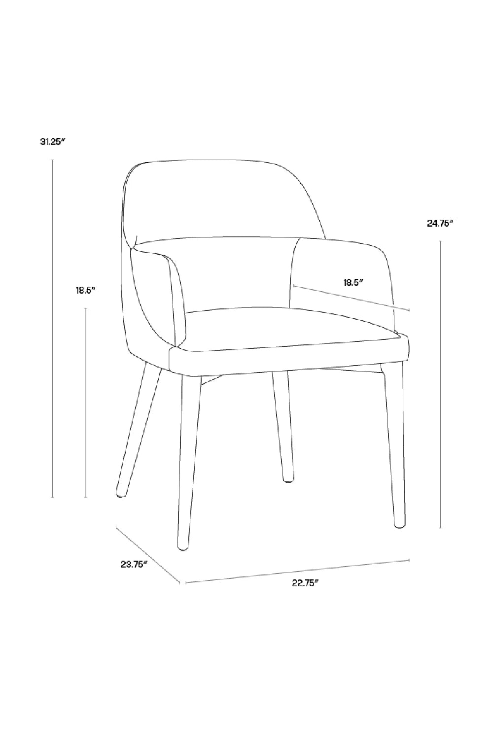 Luxury Two-Tone Leather Modern Dining Chair European Style for Villa