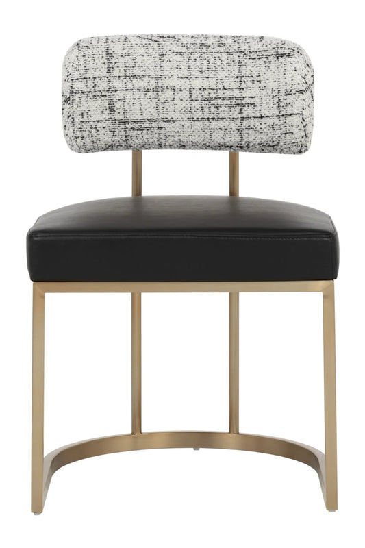 Luxury Two-Toned Cantilevered Dining Chair European Style for Villa