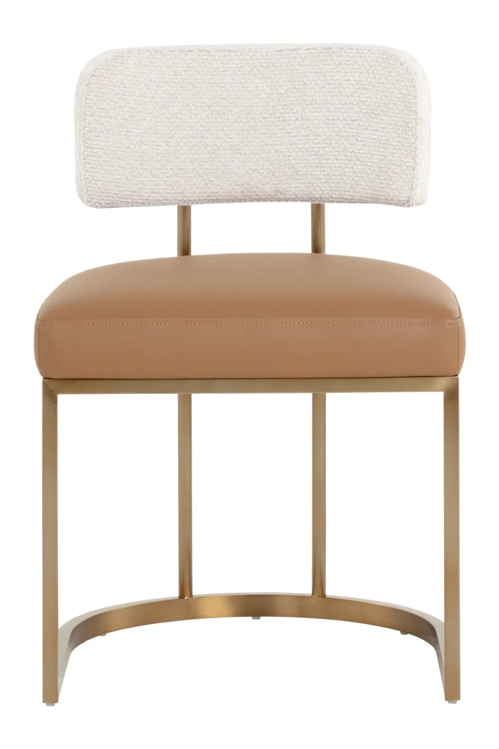 Luxury Two-Toned Cantilevered Dining Chair European Style for Villa