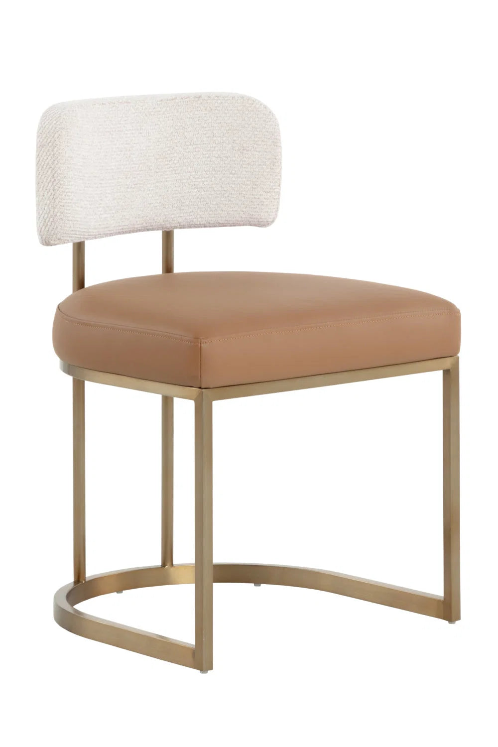 Luxury Two-Toned Cantilevered Dining Chair European Style for Villa