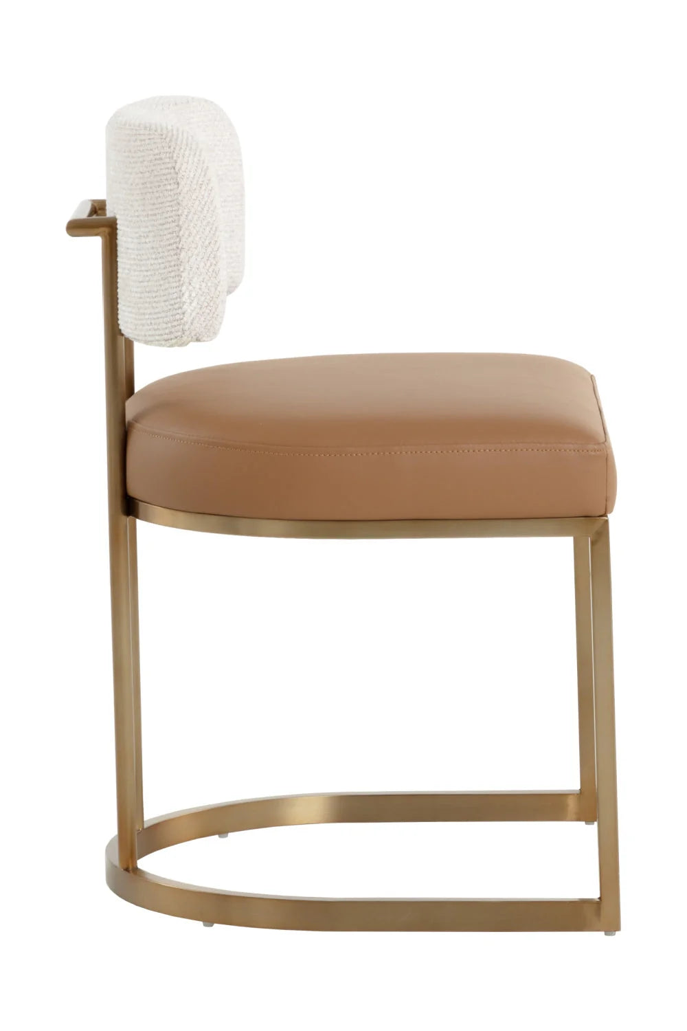 Luxury Two-Toned Cantilevered Dining Chair European Style for Villa